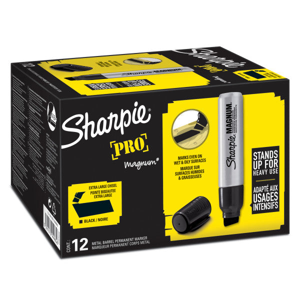Sharpie permanent marker pro magnum, skrå spids, sort