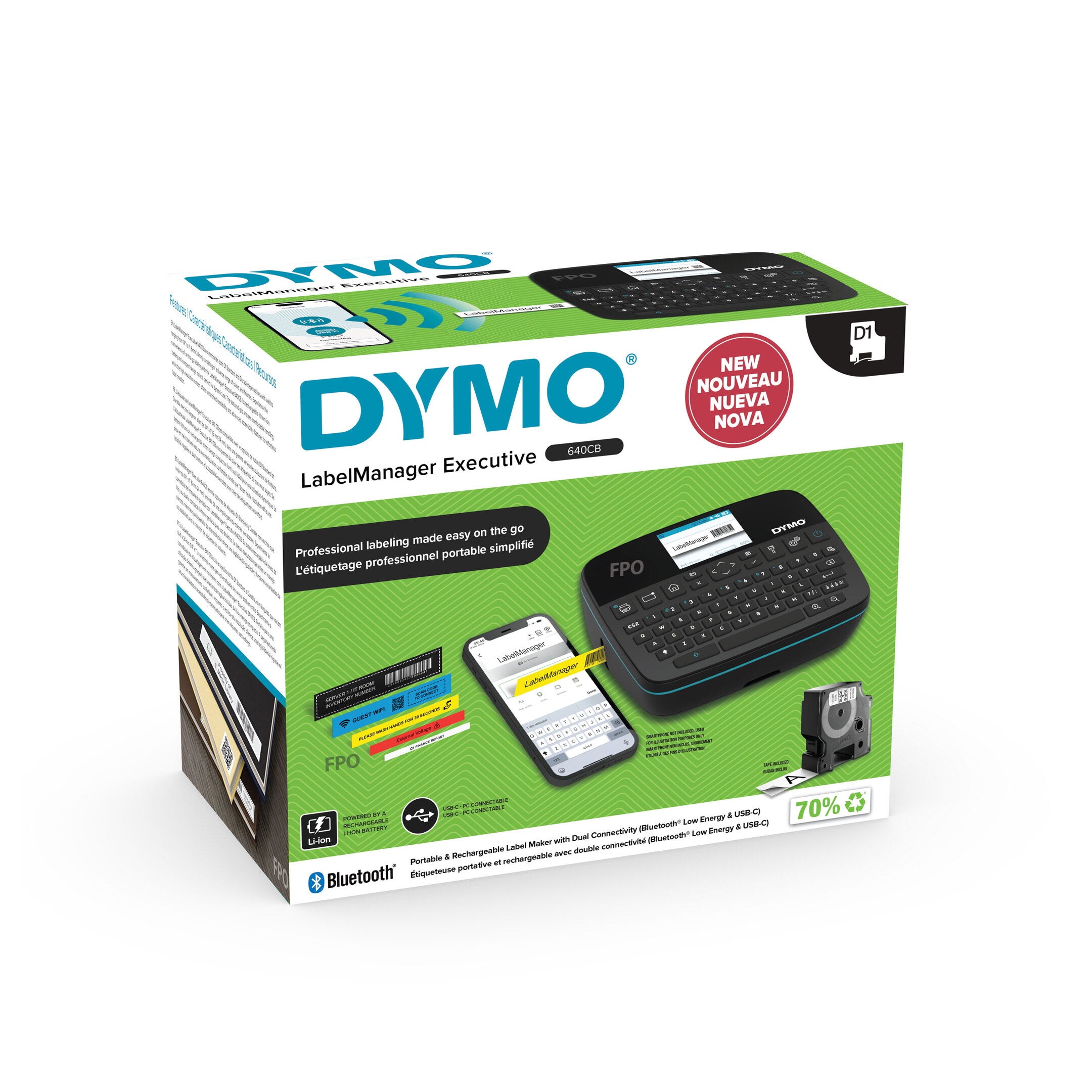 DYMO LabelManager Executive 640CB QWERTY etiketmaskine
