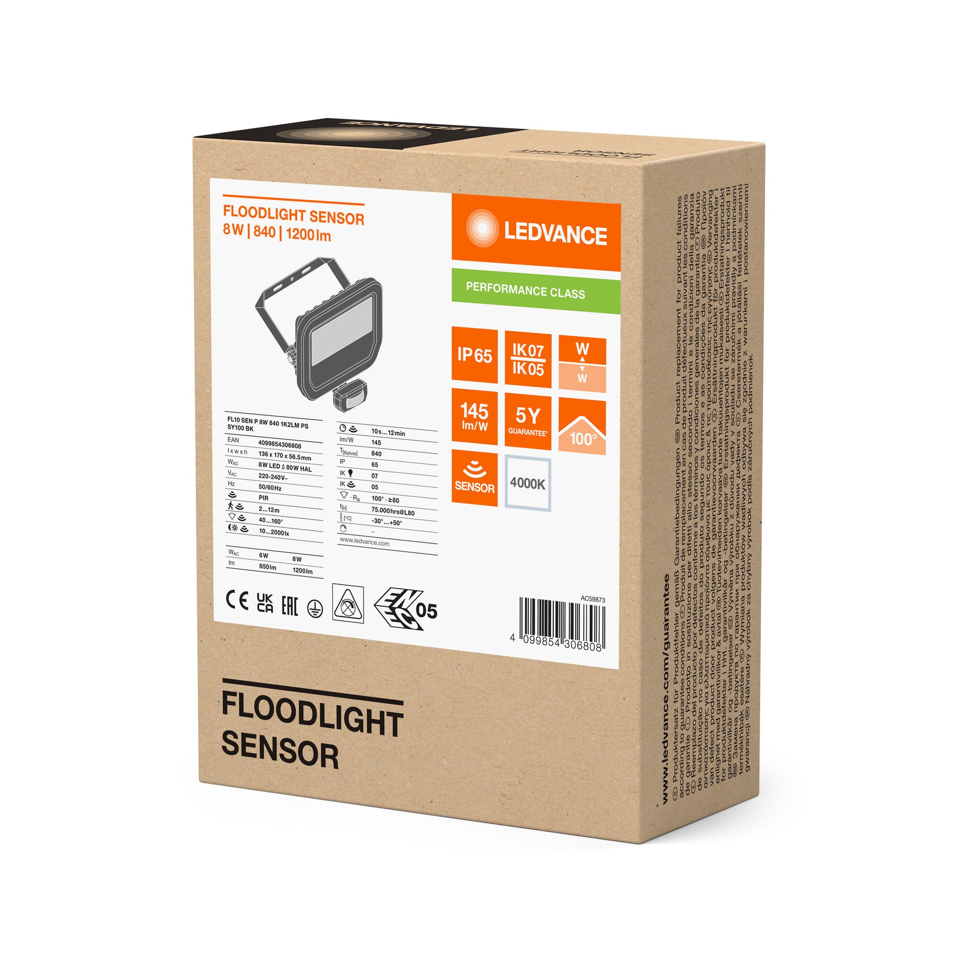 FLOOD PFM SENSOR 8W/840 HV