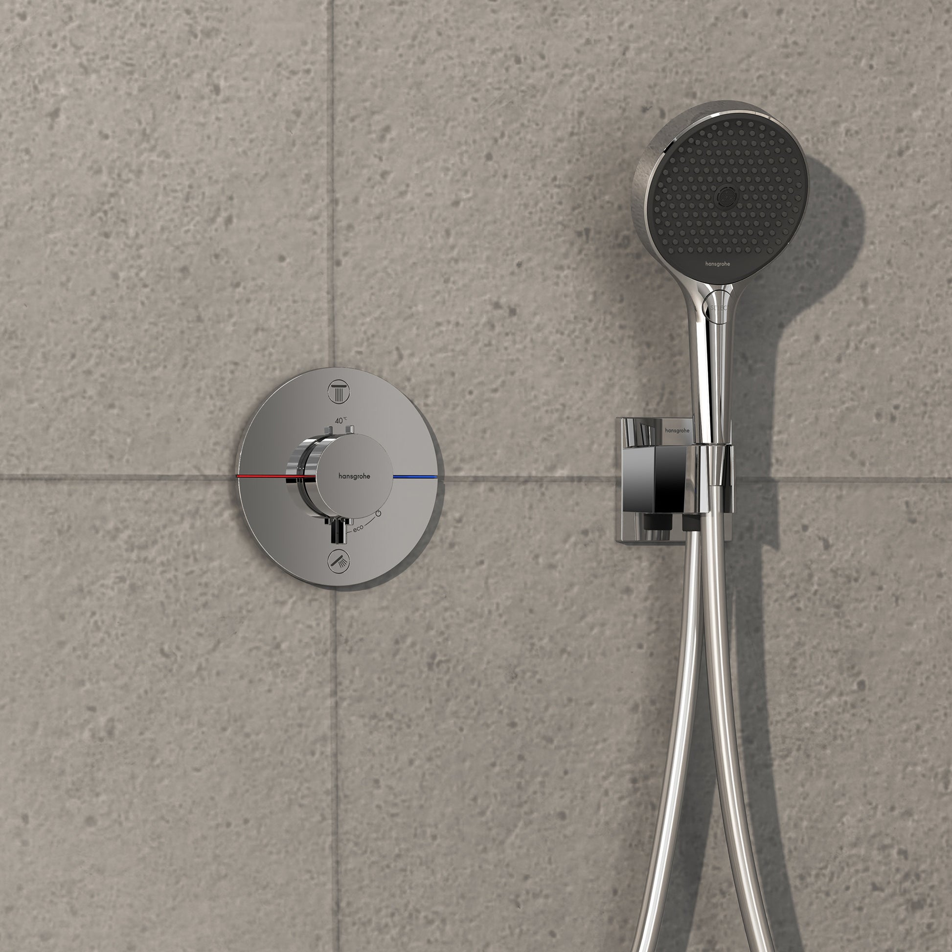 HANSGROHE ShowerSelect Comfort termostatbatteri ø155mm indb 2udt