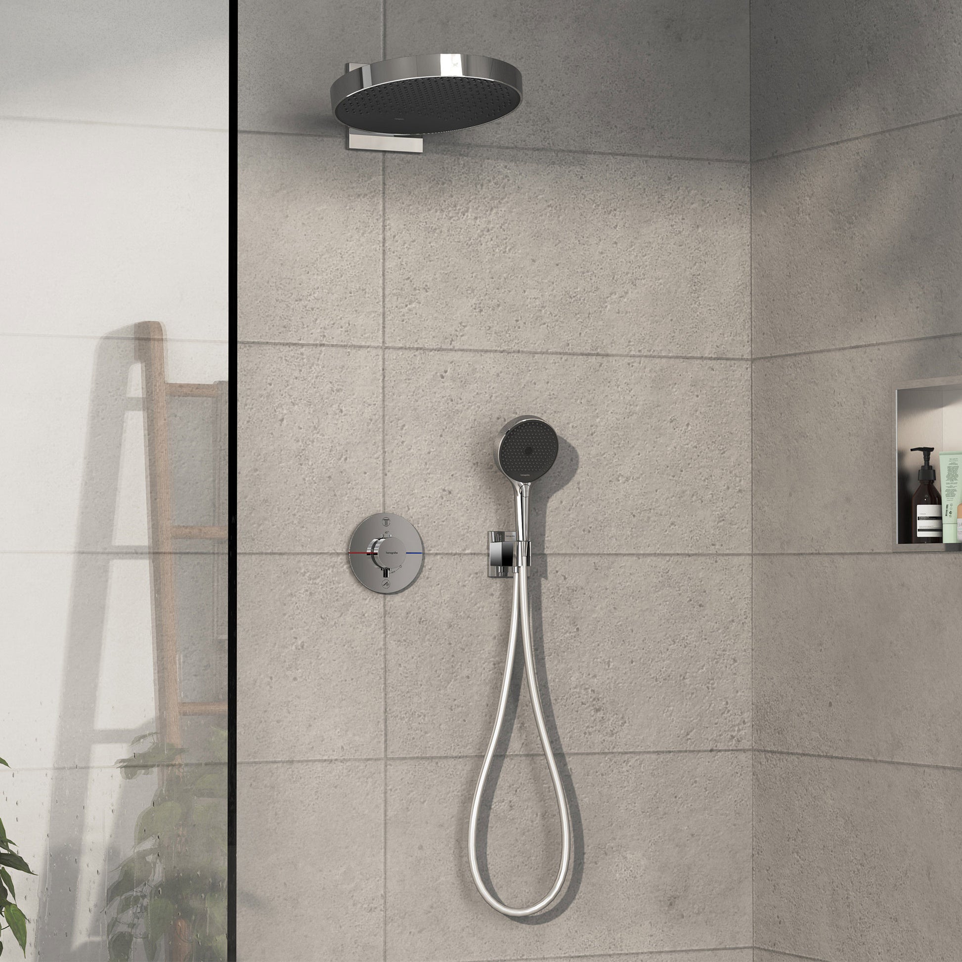 HANSGROHE ShowerSelect Comfort termostatbatteri ø155mm indb 2udt