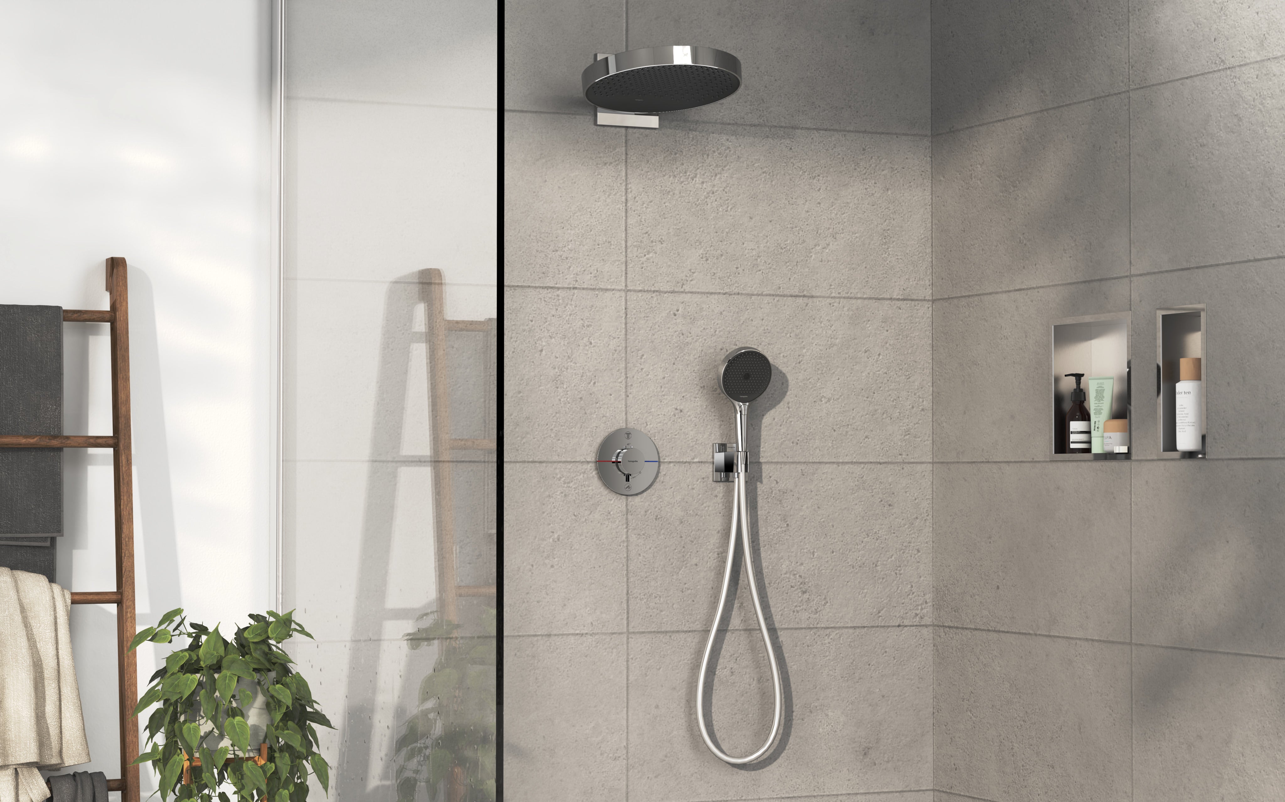HANSGROHE ShowerSelect Comfort termostatbatteri ø155mm indb 2udt