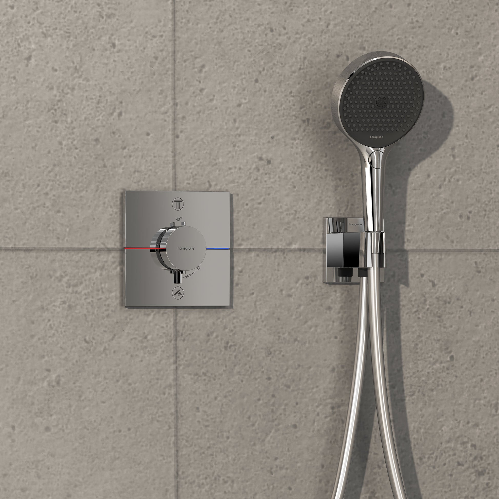 HANSGROHE ShowerSelect Comfort termostatbatteri 155x155mm indb 2
