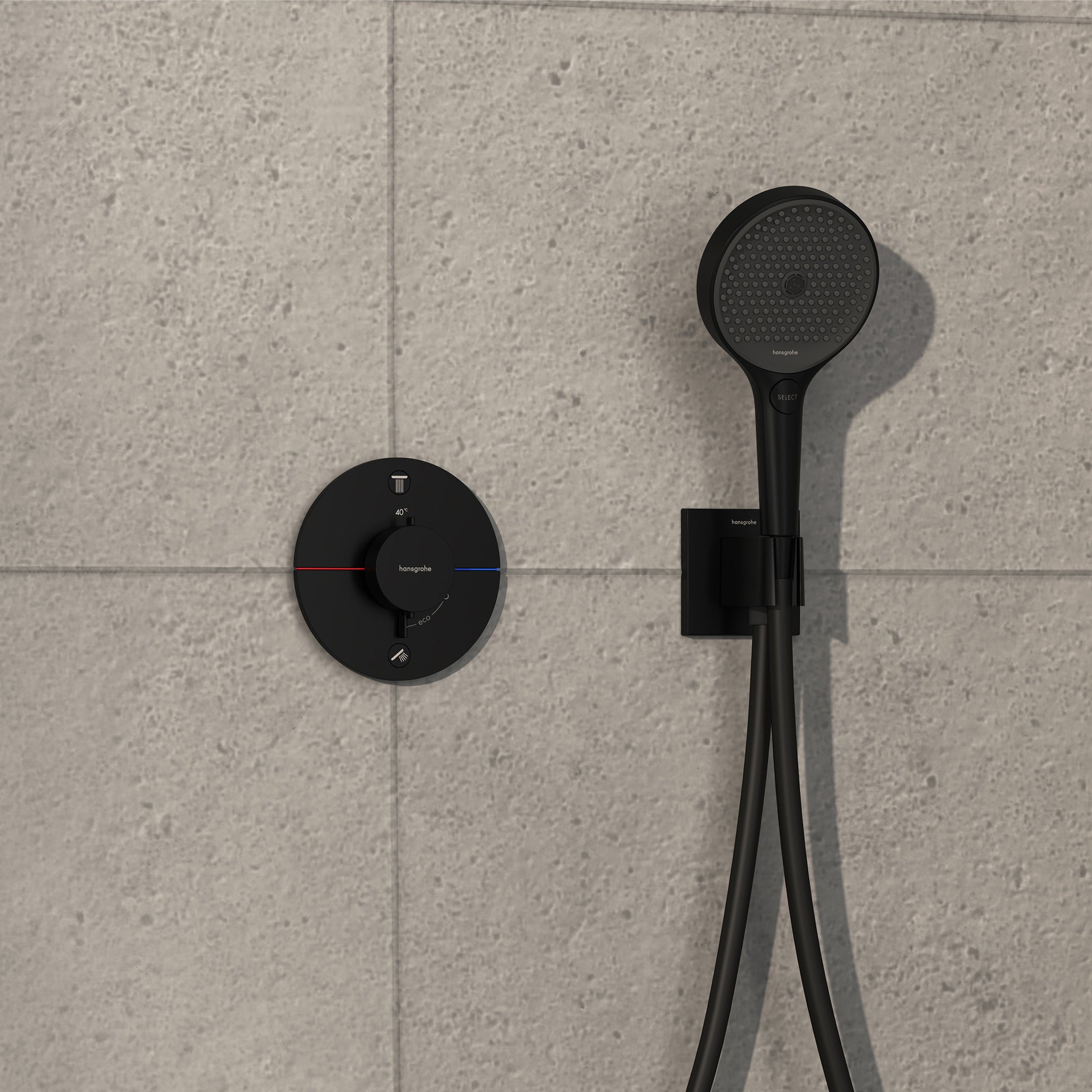 HANSGROHE ShowerSelect Comfort termostatbatteri ø155mm indb 2udt