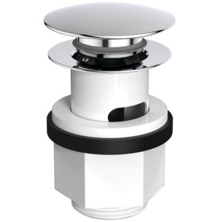 Ideal Standard push open bundventil plast G5/4" krom