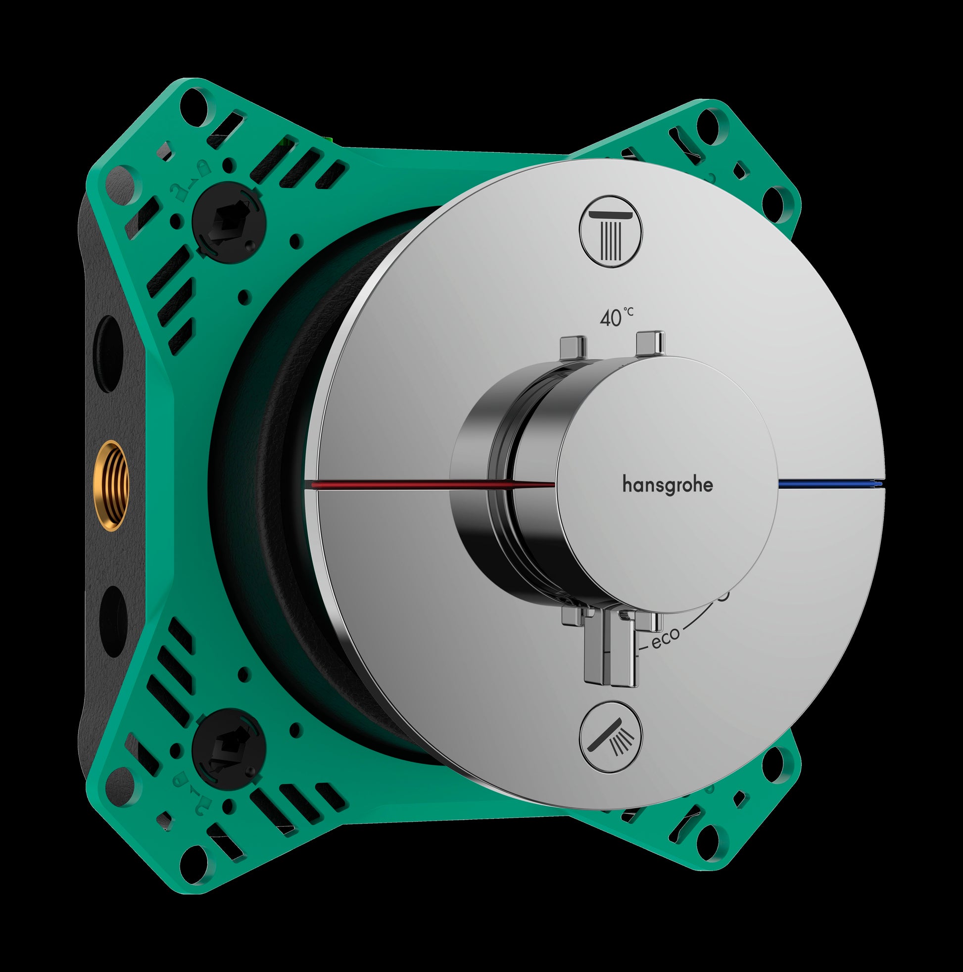 HANSGROHE ShowerSelect Comfort termostatbatteri ø155mm indb 2udt