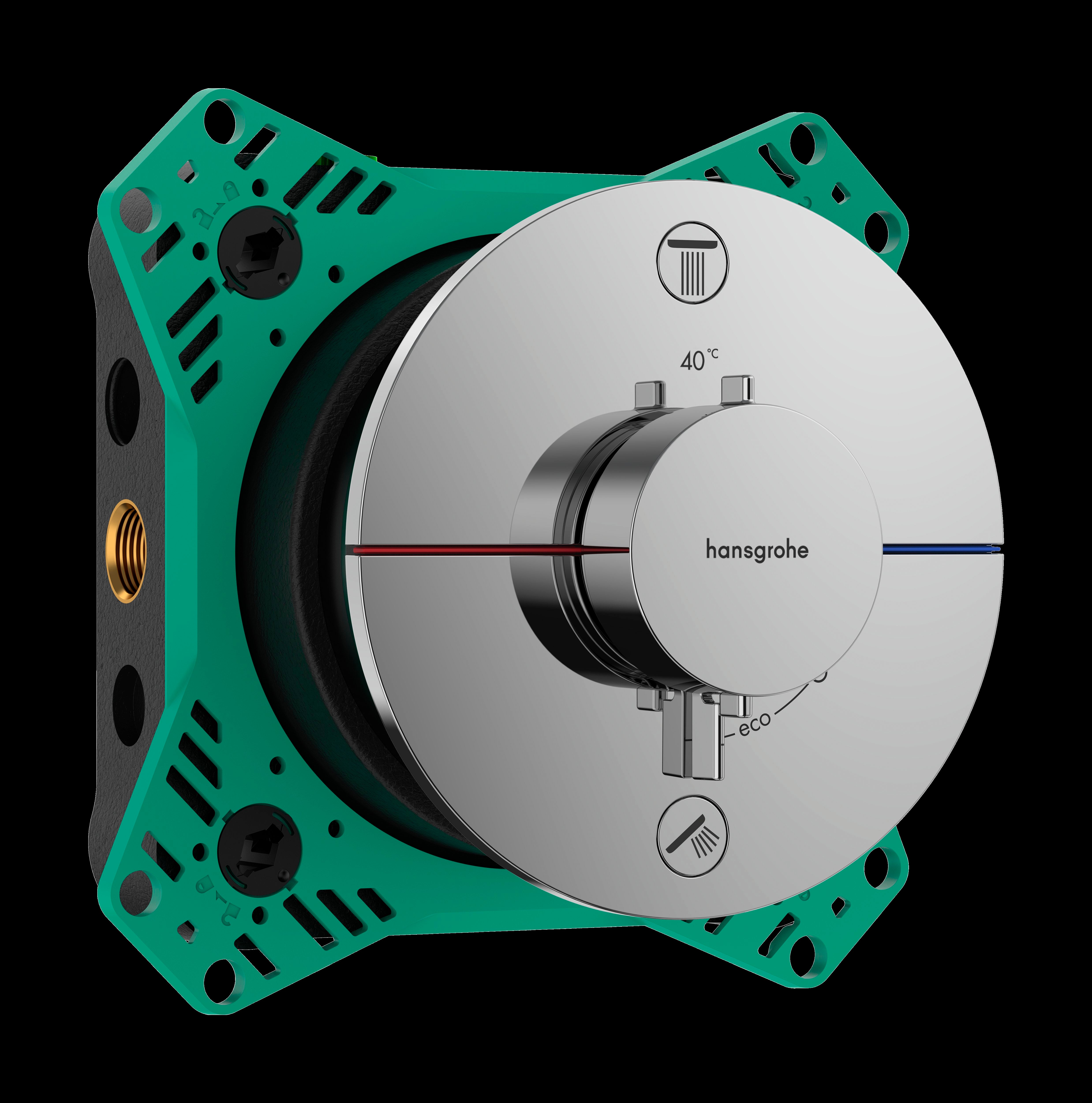 HANSGROHE ShowerSelect Comfort termostatbatteri ø155mm indb 2udt