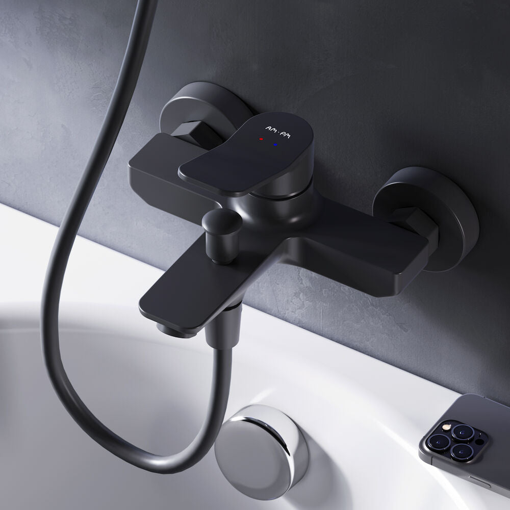 AM.PM X-Joy Single-lever bath and shower mixer, black