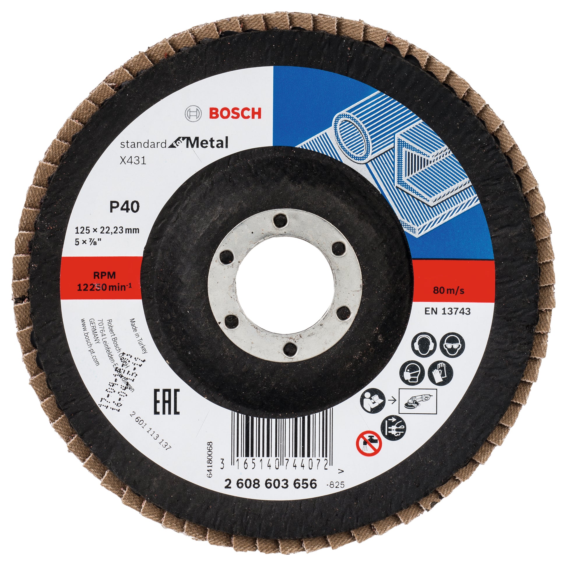 Bosch lamelslibeskive 125 SFM, skrå, K40