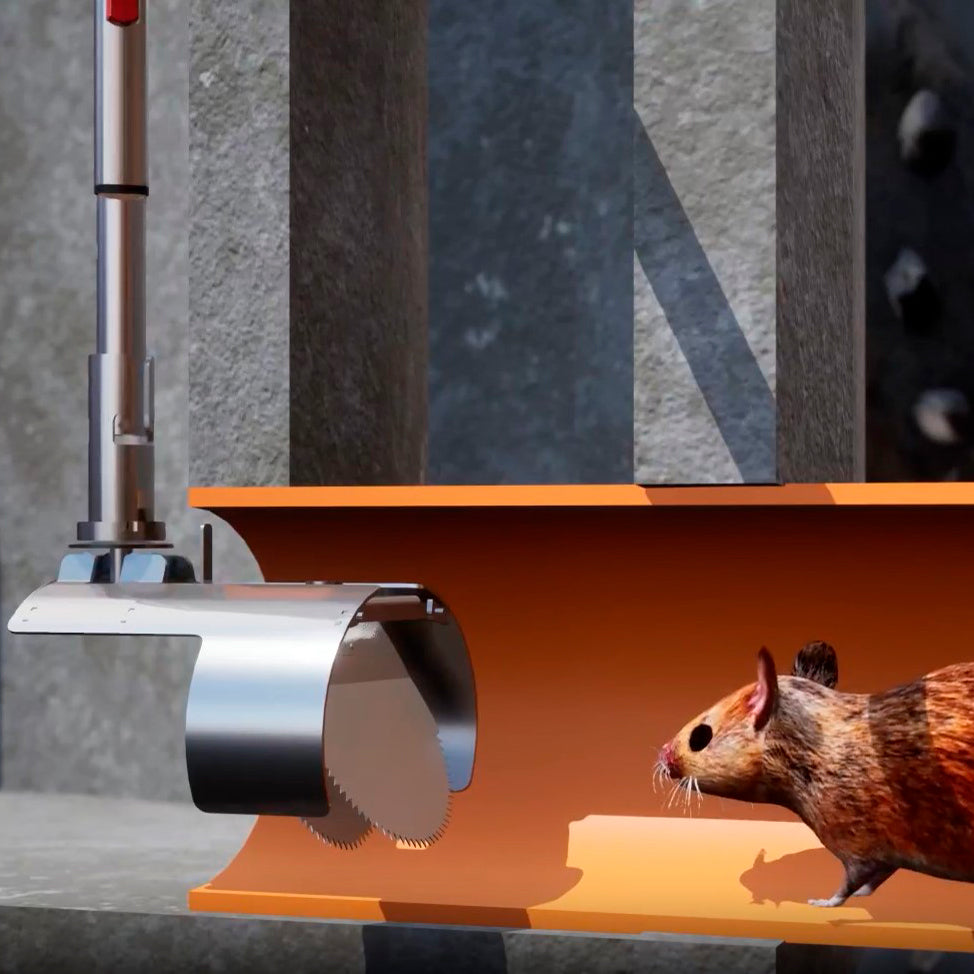 NI TX11 Lock mini DN150/160 mm rottespærre, 147-151 mm