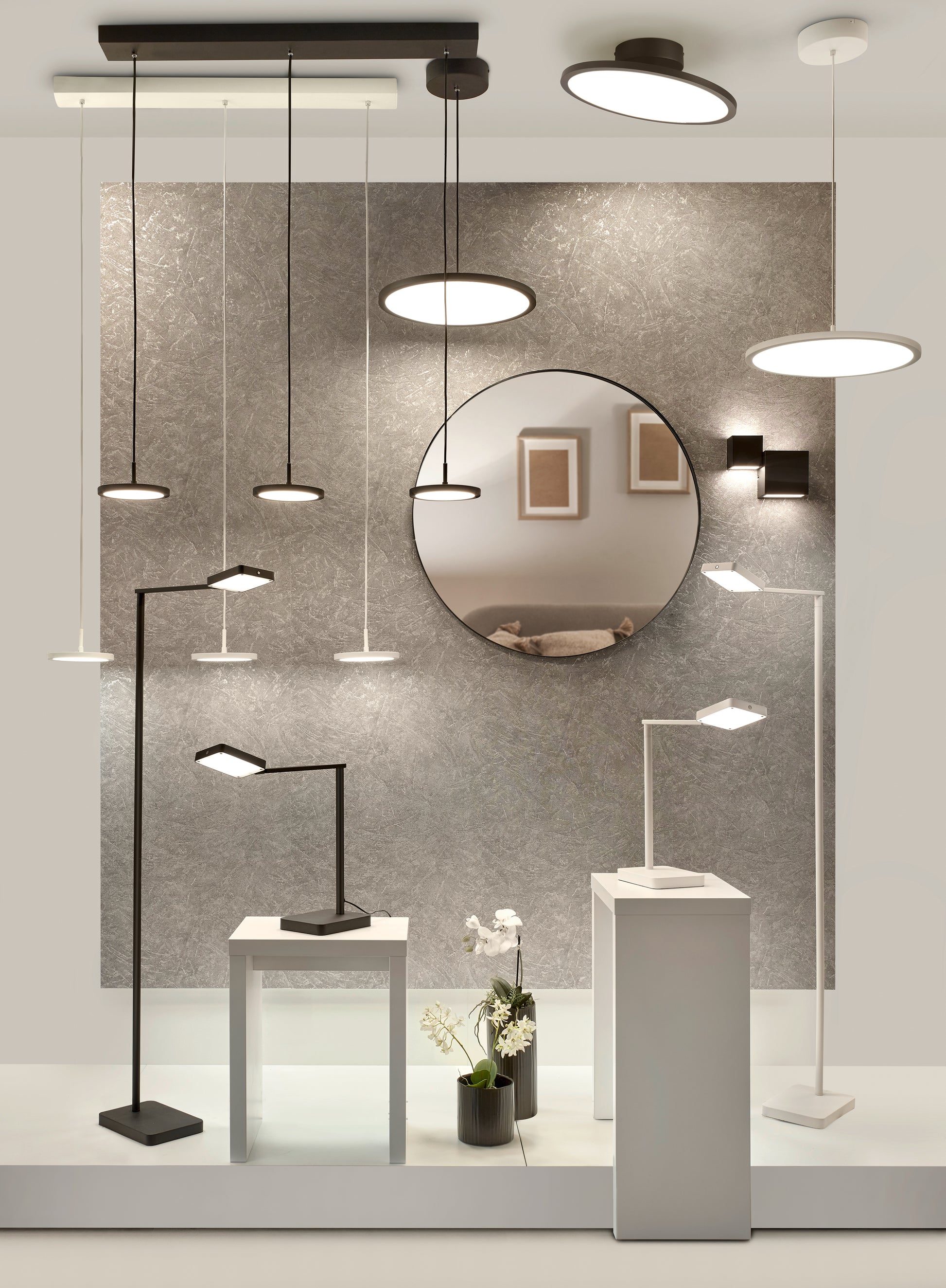 TRIO pendellampe TRAY - incl.1x29W LED/3550Lm/3000K sort