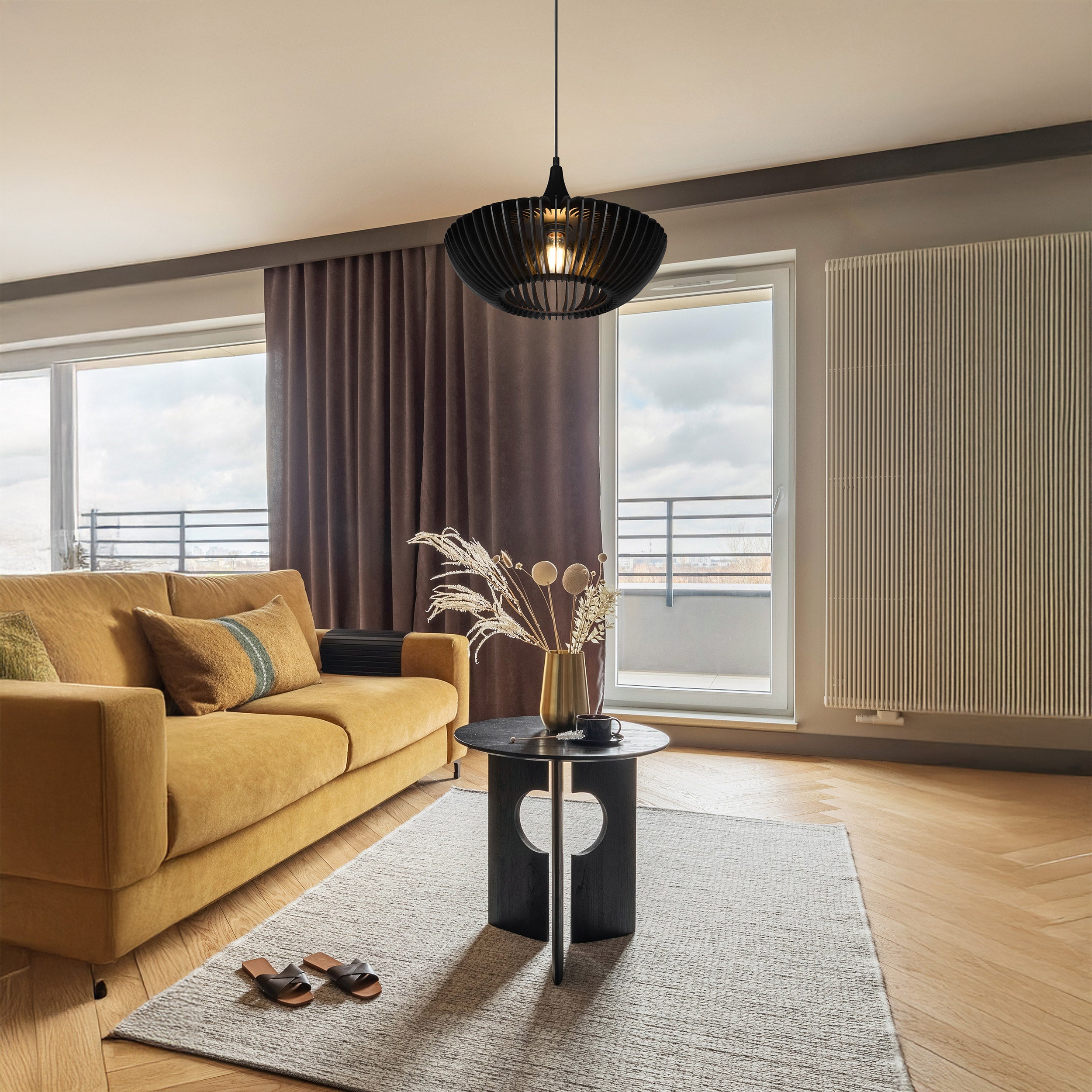 TRIO pendellampe COLINO - excl.1xE27 sort