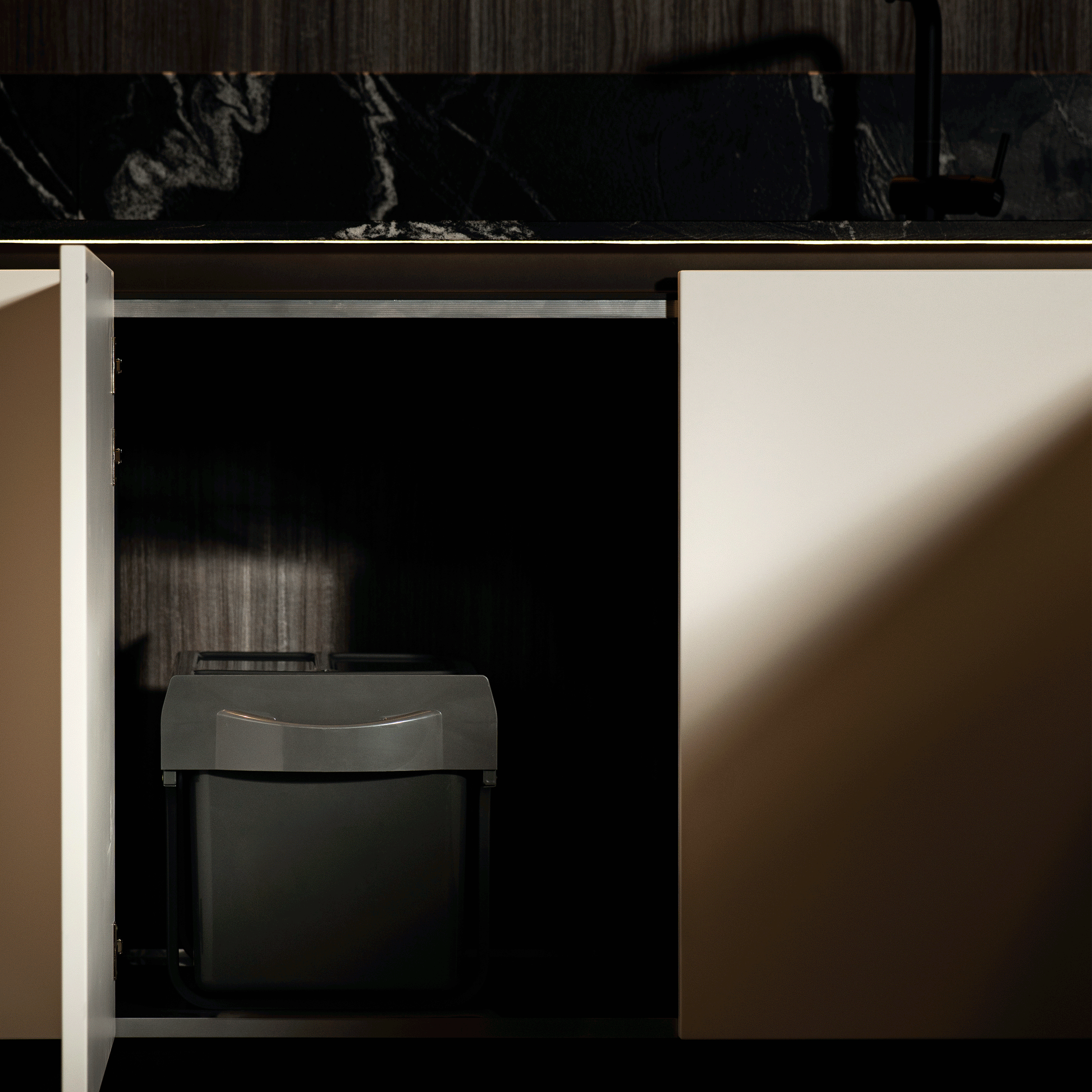 Lavabo Amsterdam affaldssystem 2x16 liter, grå