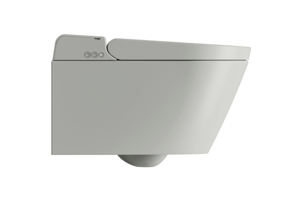 GSI WClean vægmonteret mat grå douchetoilet 38x59cm