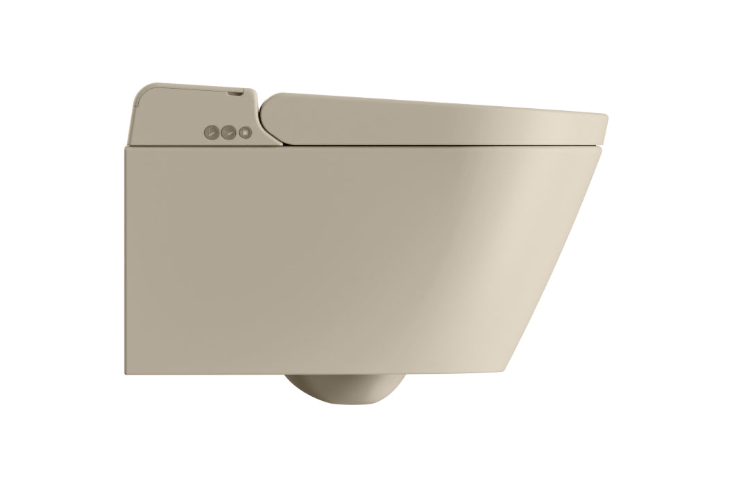 GSI WClean vægmonteret mat creta douchetoilet 38x59cm