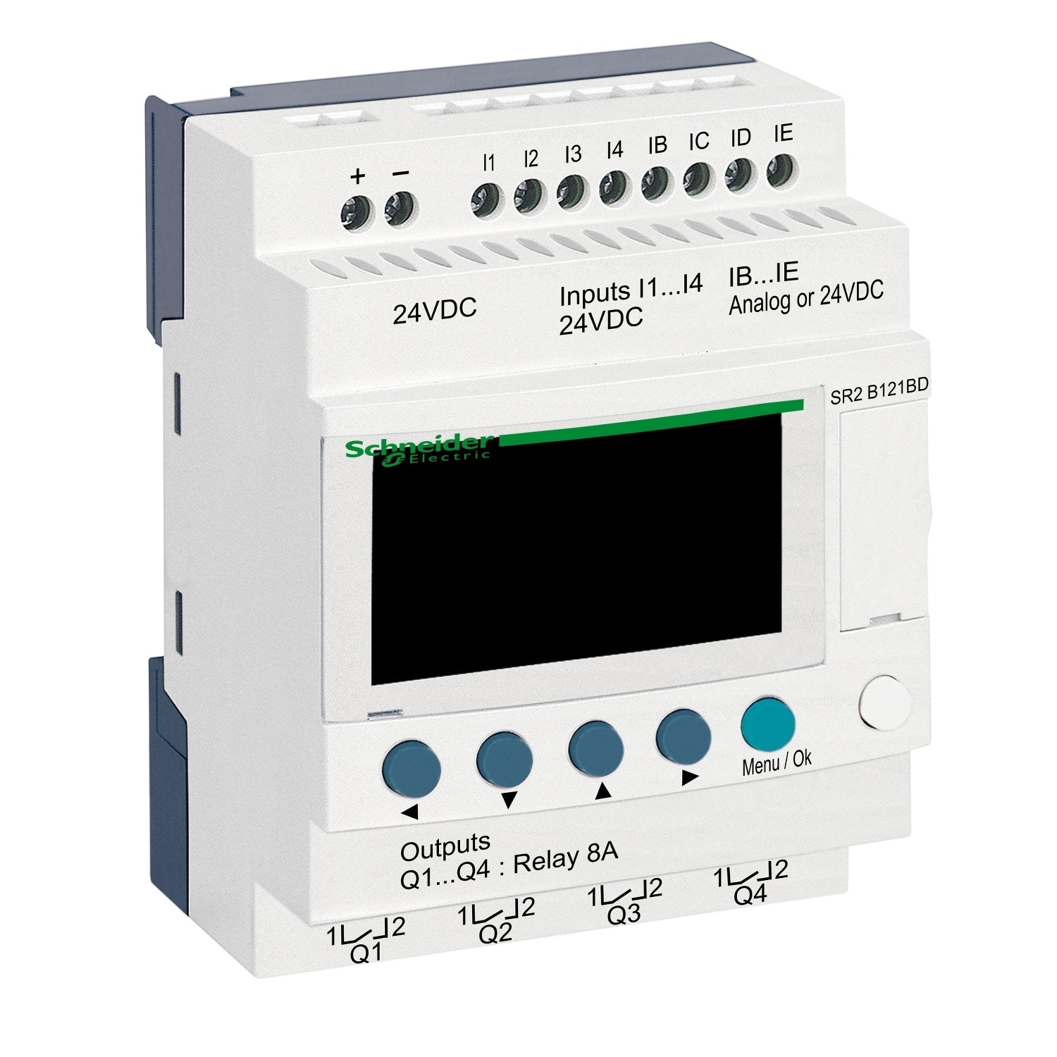 ZELIO 8I / 4U RELÆ M/UR 24VDC