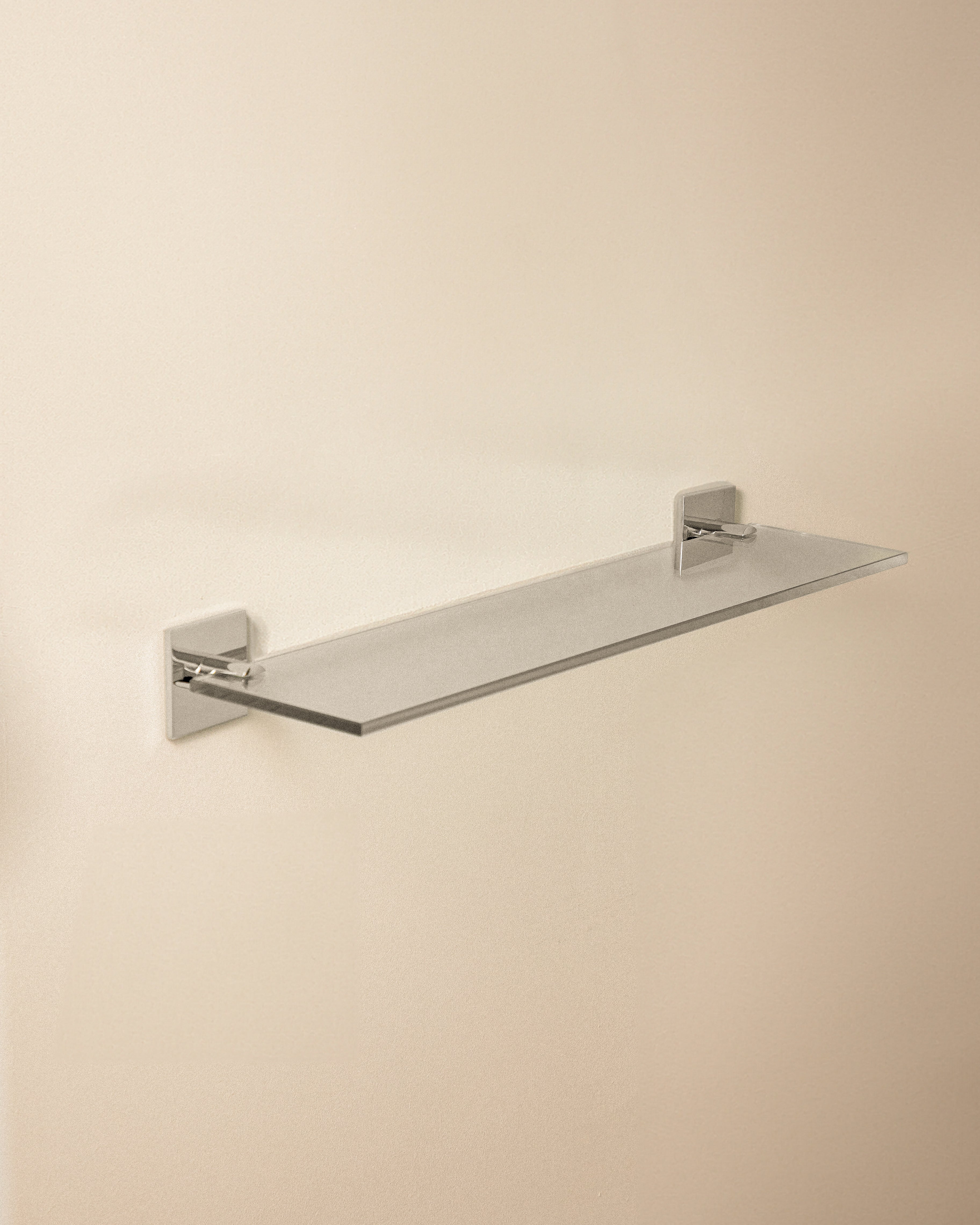 Cosmic Glass Shelf Chrome