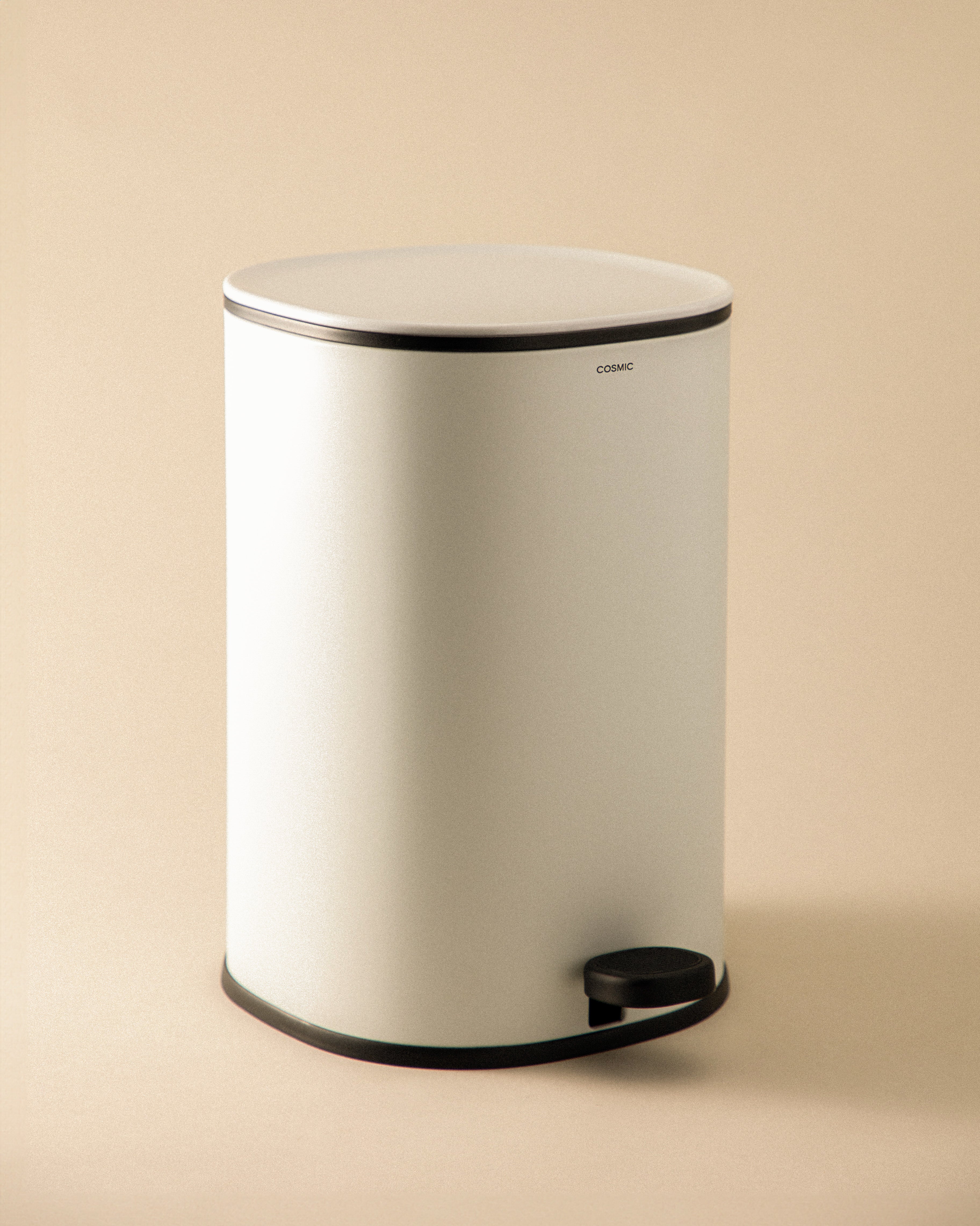 Cosmic Waste Bin Matte White
