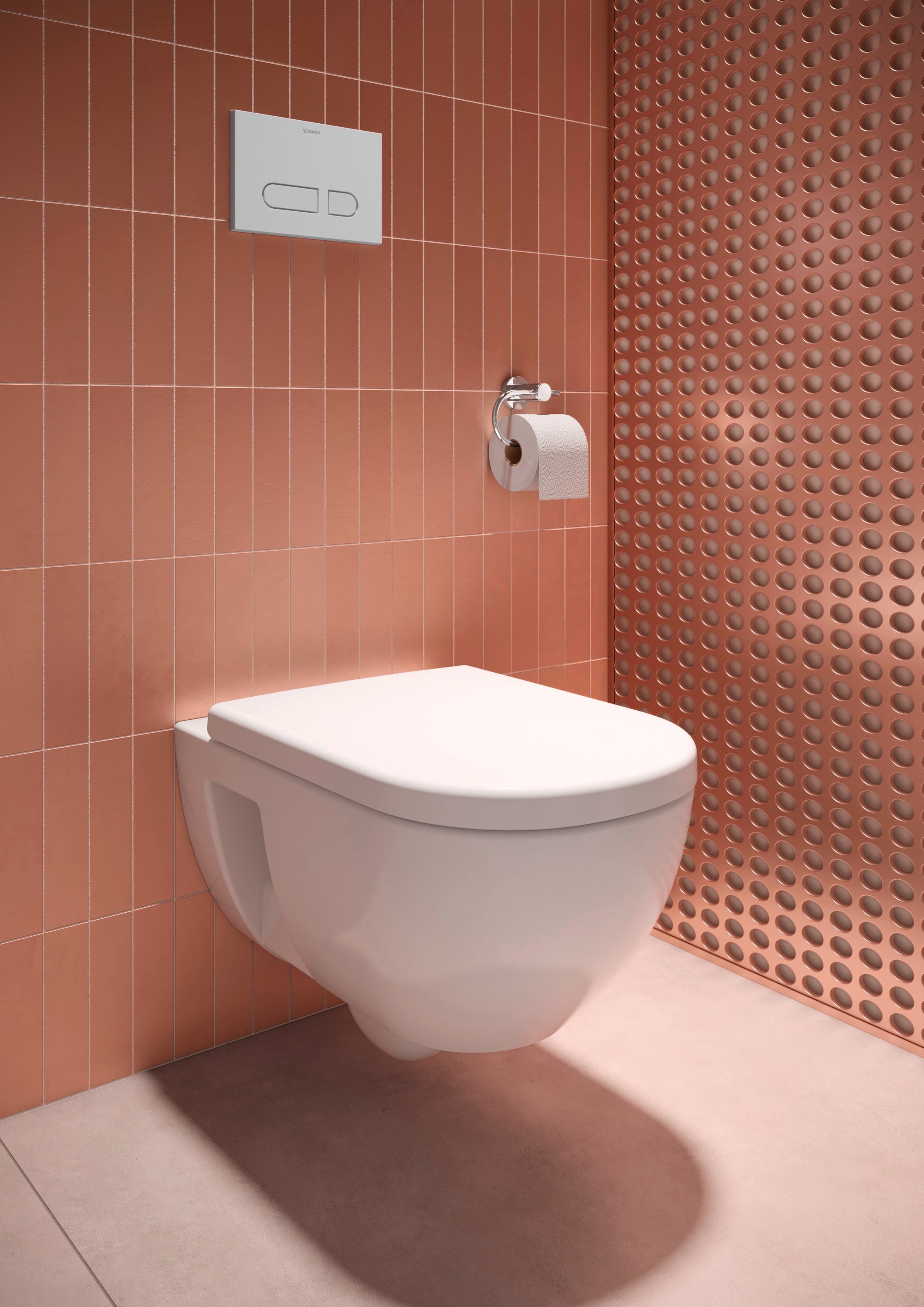 Duravit D-Code toiletsæde med softclose, overlappende design
