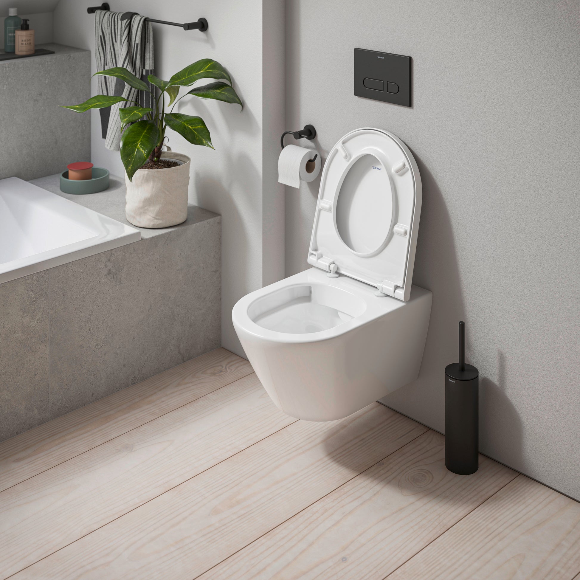 Duravit D-Code wc-sæde med softclose, til formonteret hænglser