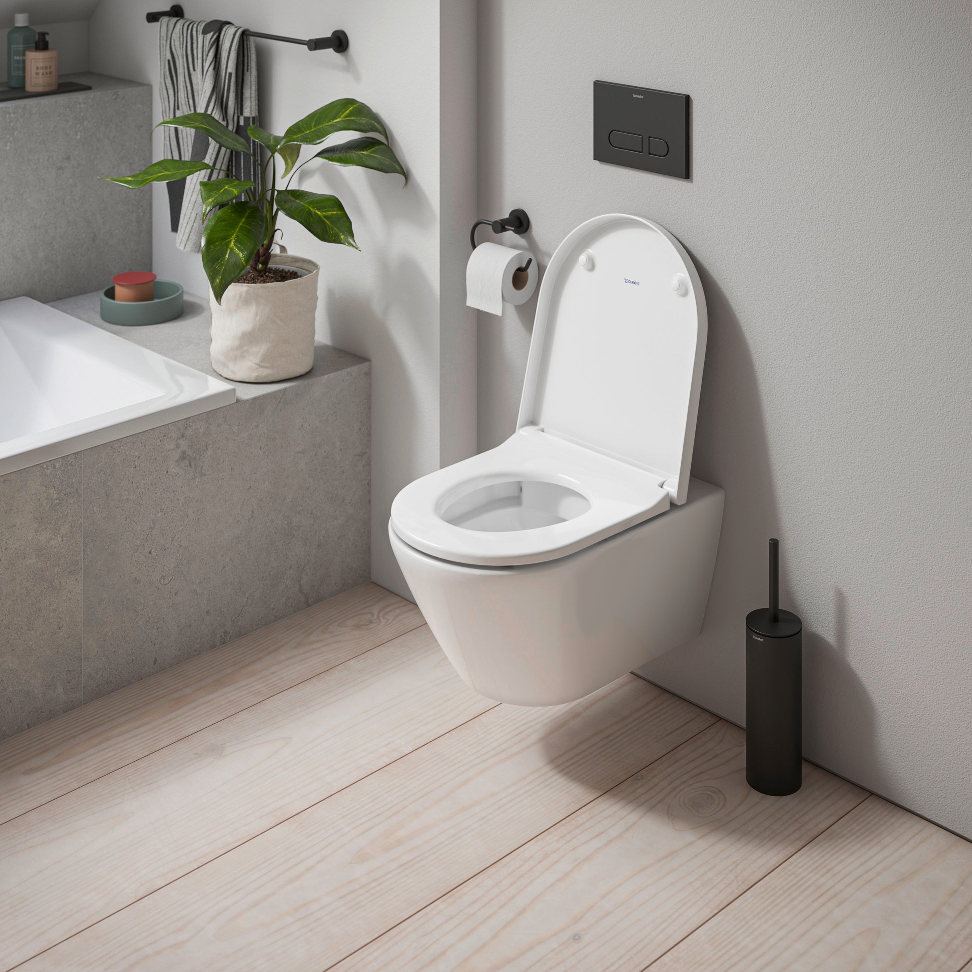 Duravit D-Code wc-sæde med softclose, til formonteret hænglser