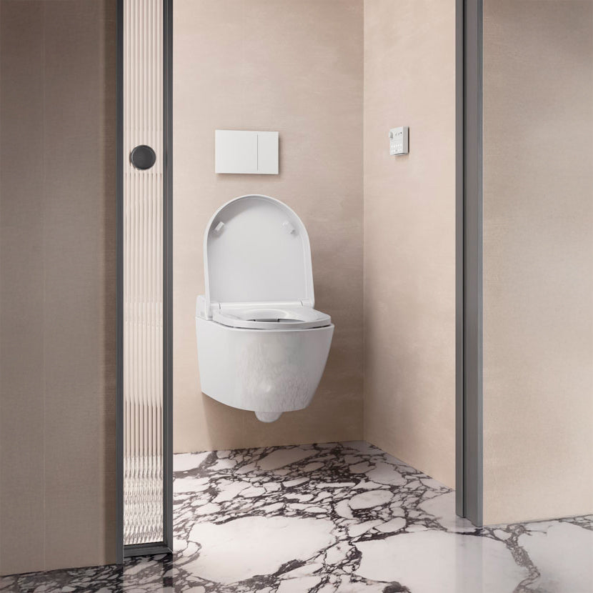 GSI WClean vægmonteret hvid douchetoilet 38x59cm