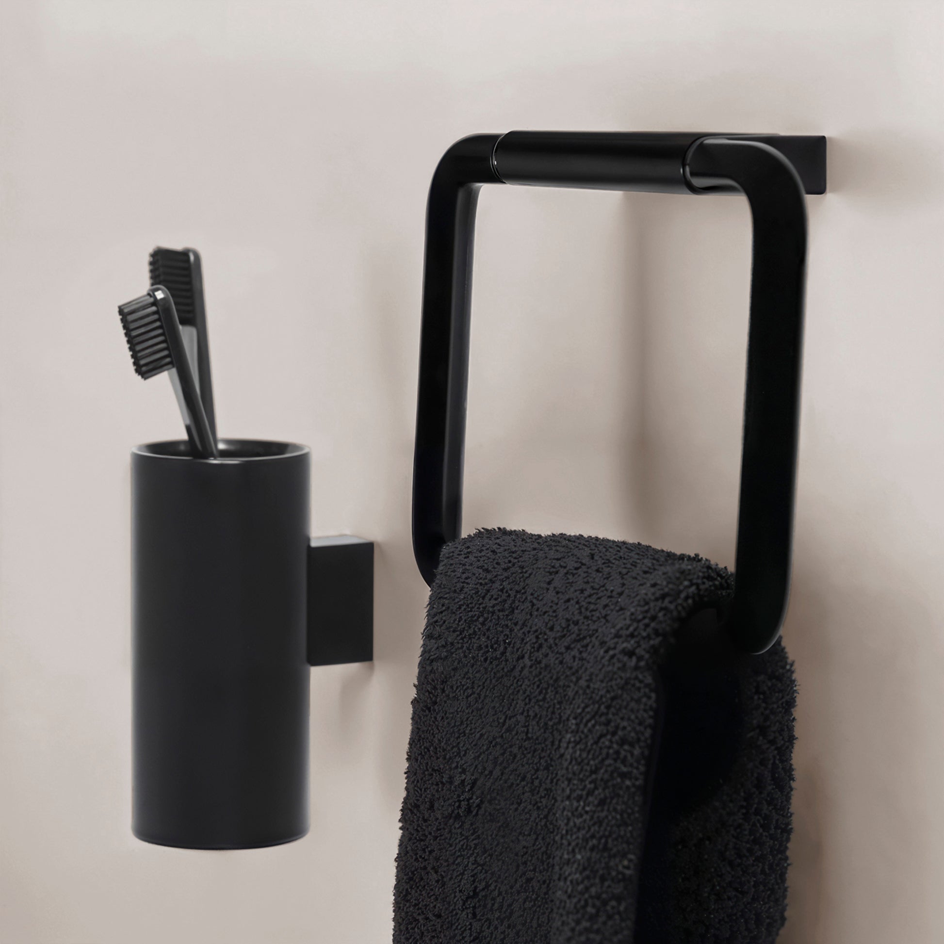 LAUFEN NIXIE vægmonteret tandkrus mat sort