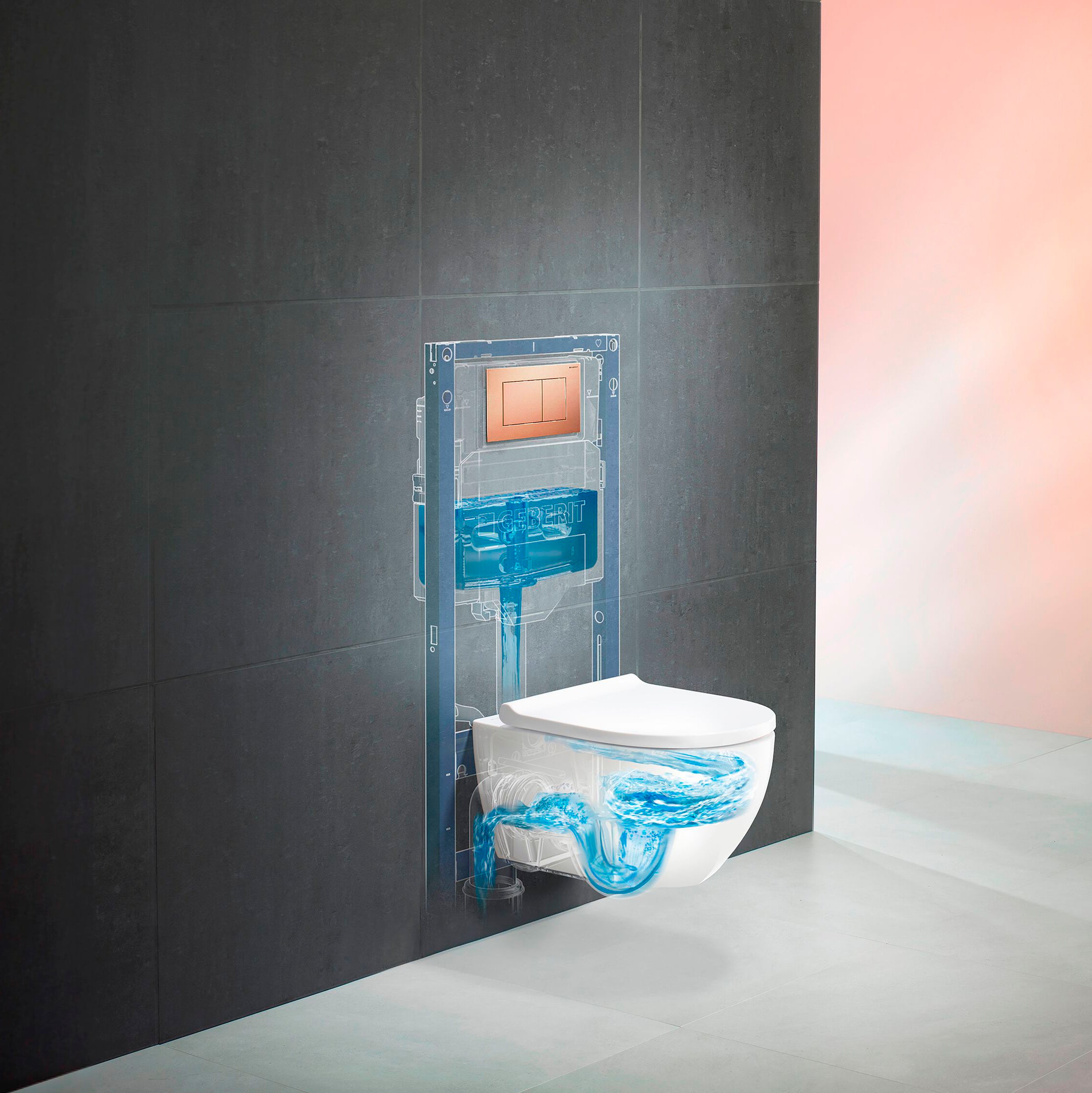Geberit Sigma Duofix 112cm frontbetjent cisterne