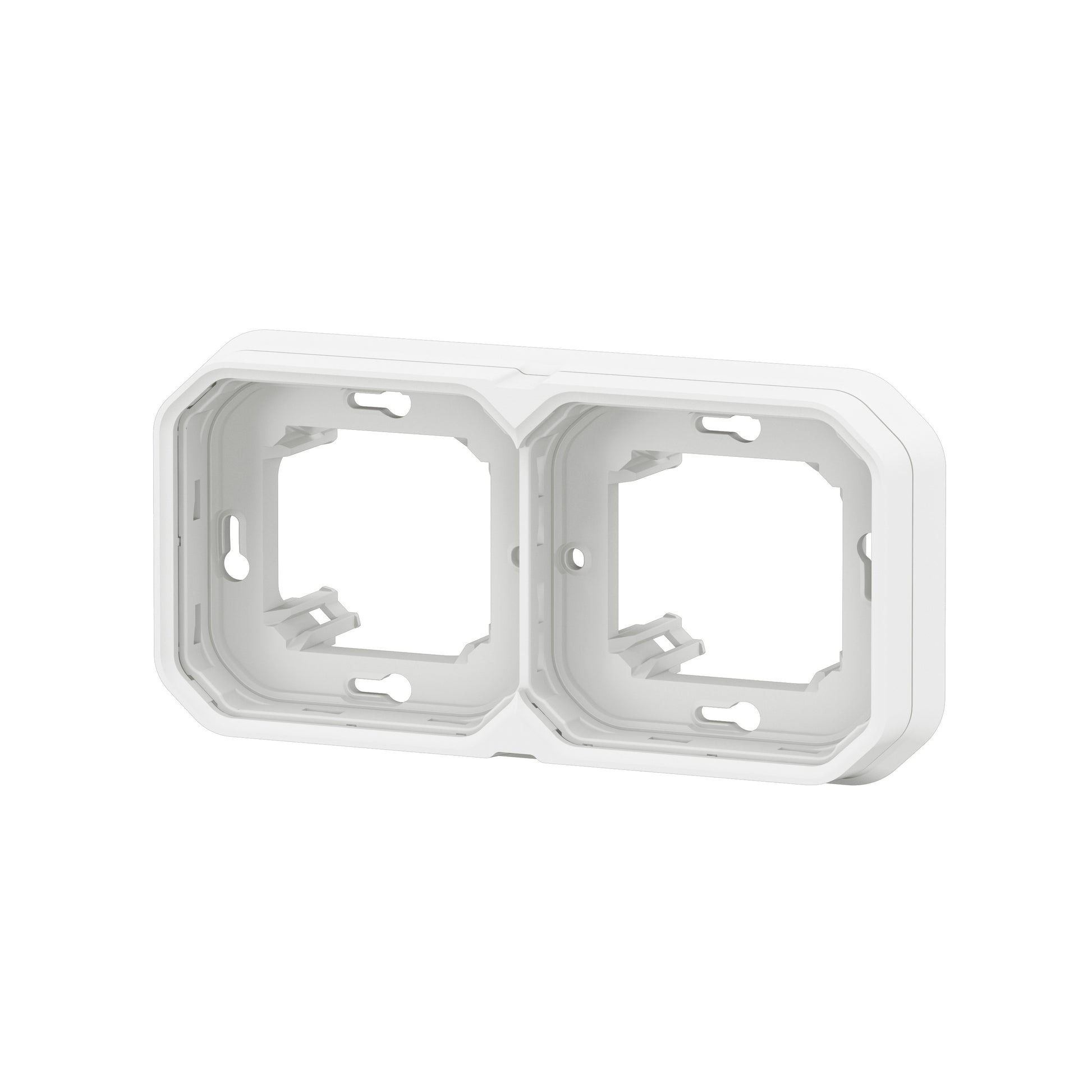 PLEXO 55 IP55 montageramme for planforsænket 4 modul hvid