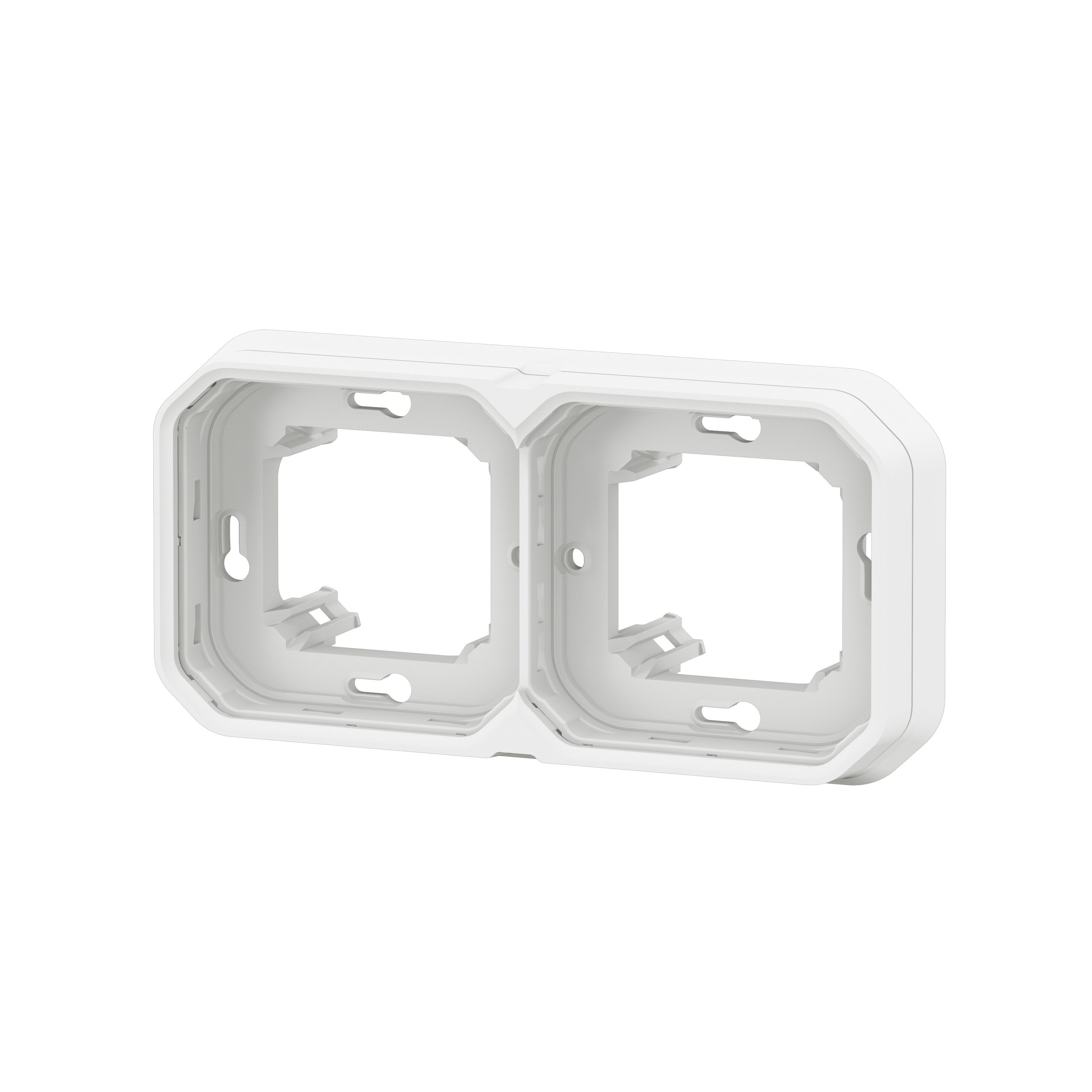 PLEXO 55 IP55 montageramme for planforsænket 4 modul hvid