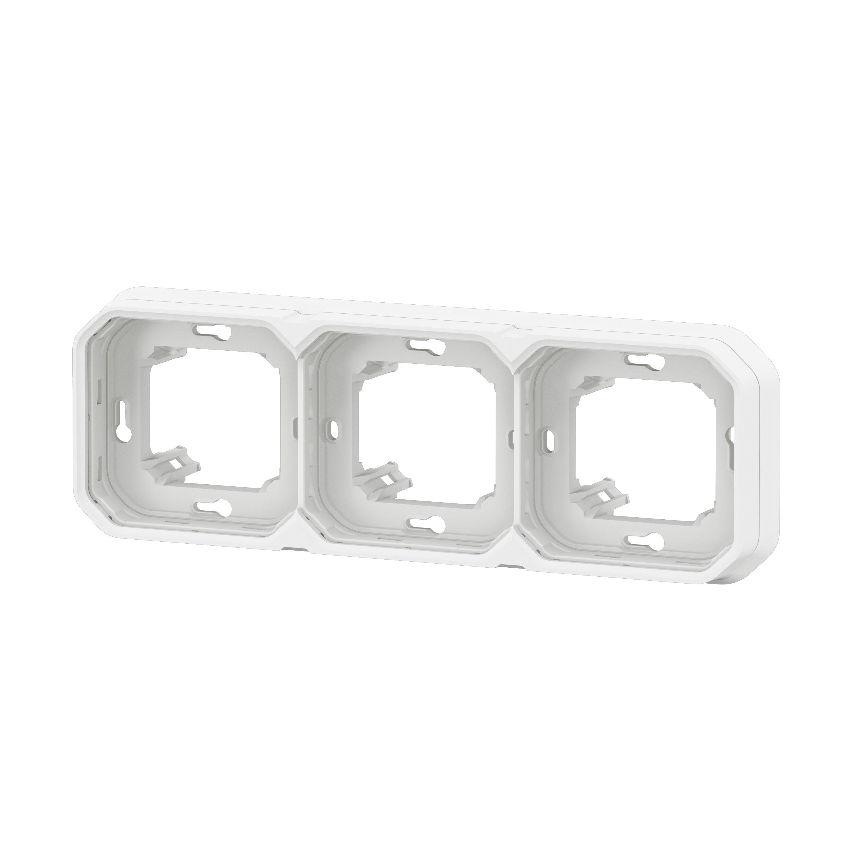 PLEXO 55 IP55 montageramme for planforsænket 6 modul hvid