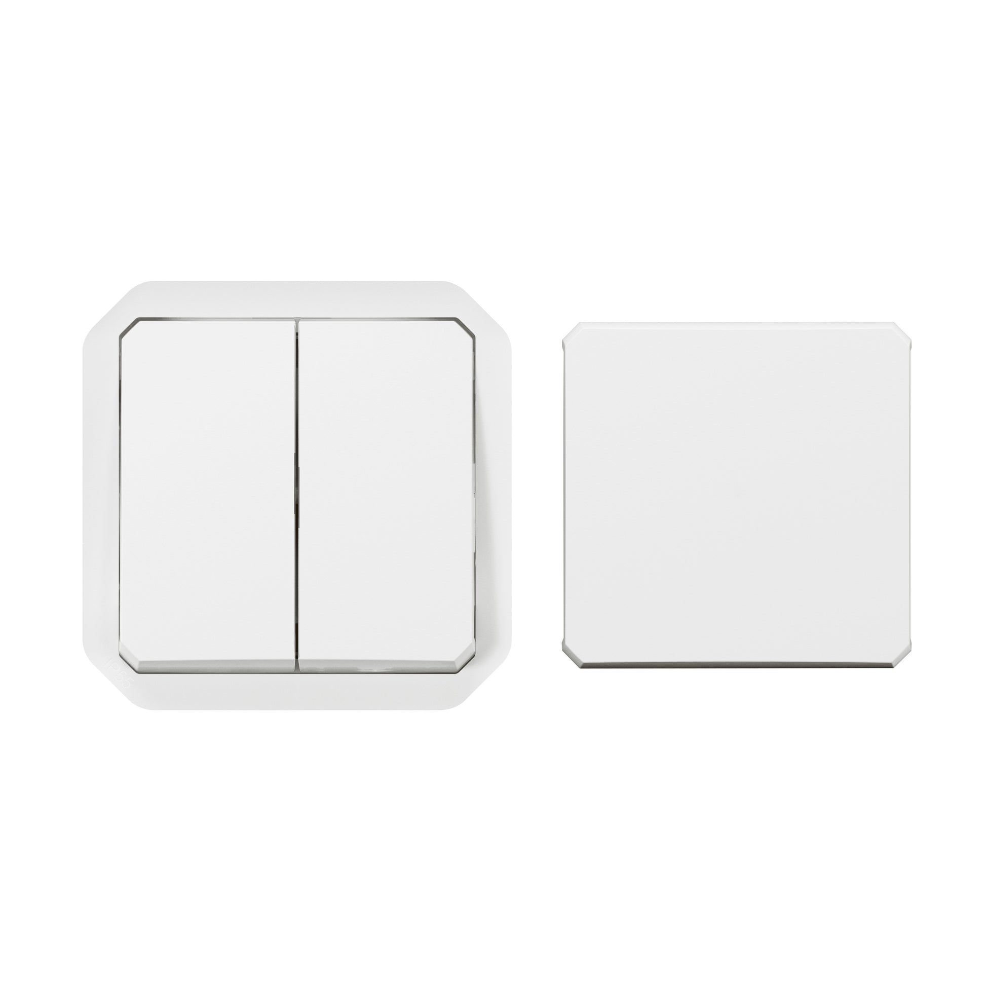 PLEXO55 multiafbryder 2 modul hvid