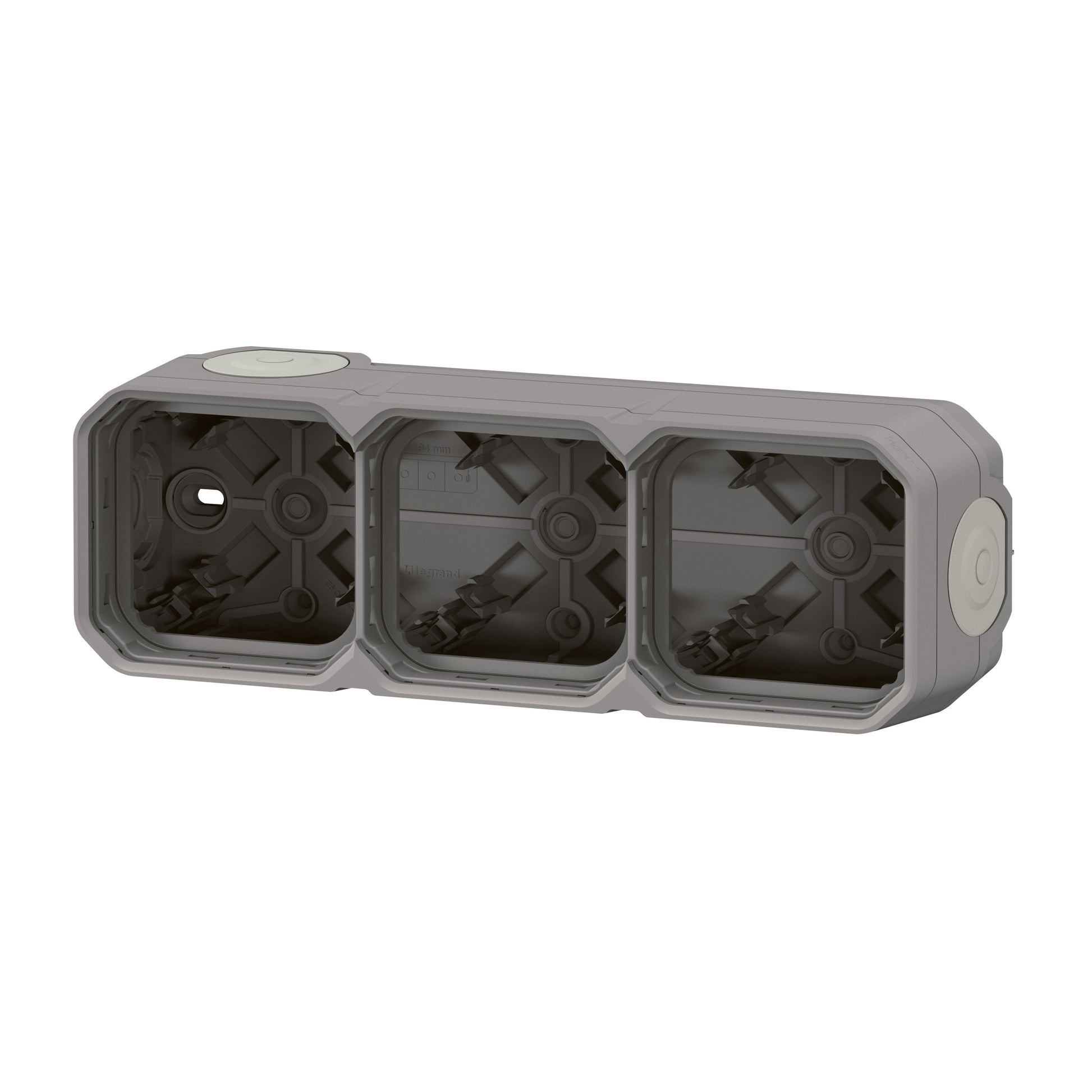 PLEXO 55 IP55 underlag 6 modul membran, grå