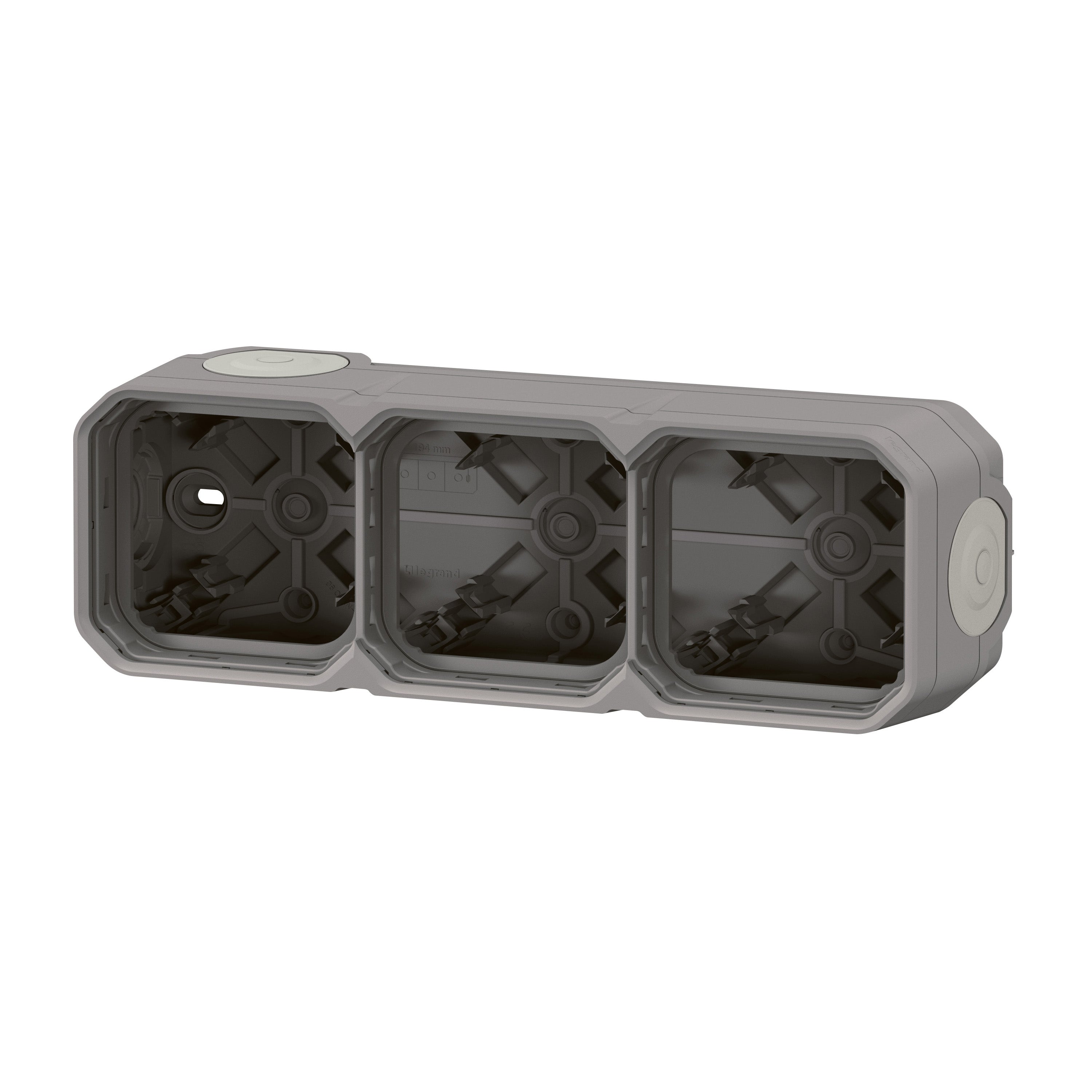 PLEXO 55 IP55 underlag 6 modul membran, grå