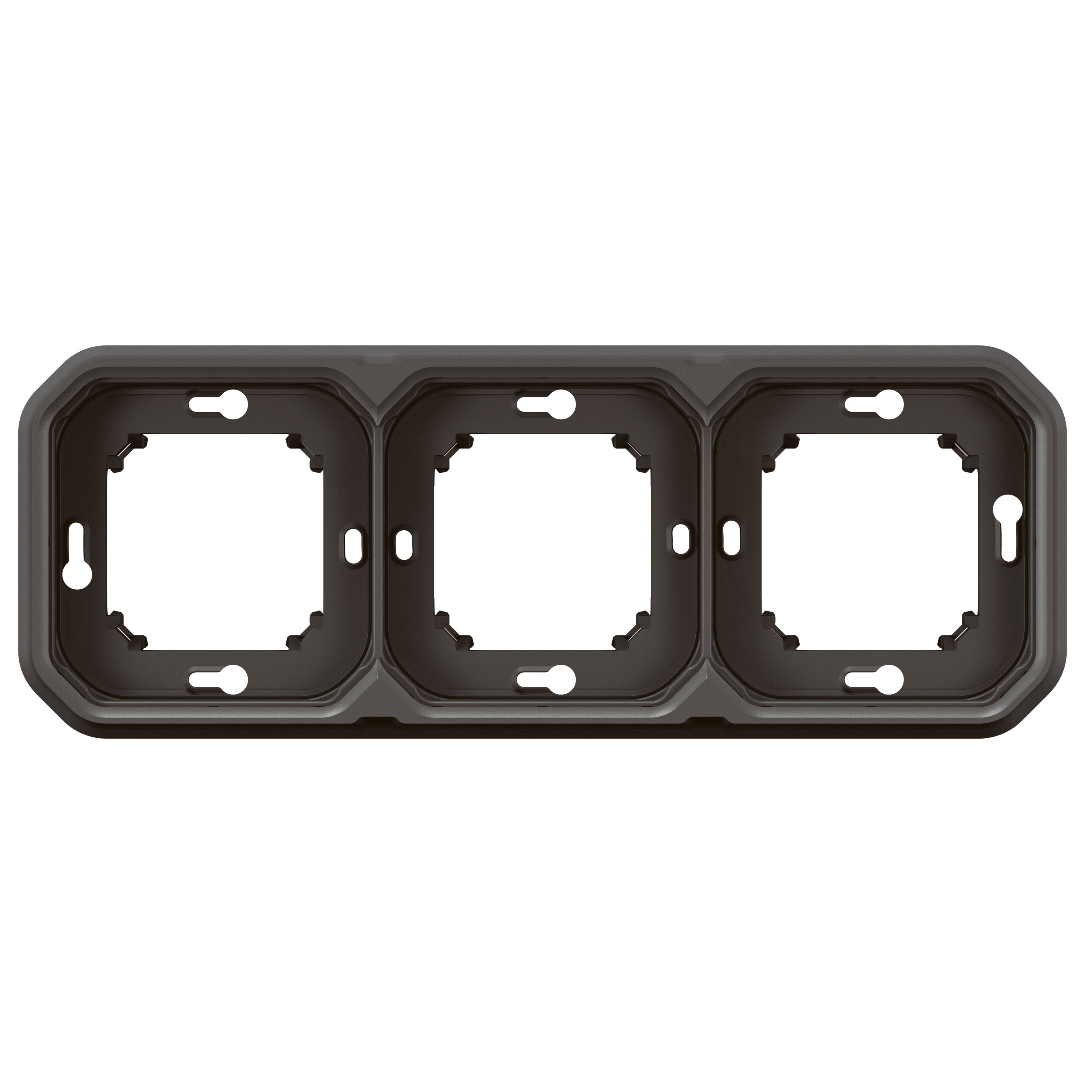 PLEXO 55 IP55 montageramme for planforsænket 6 modul antracit