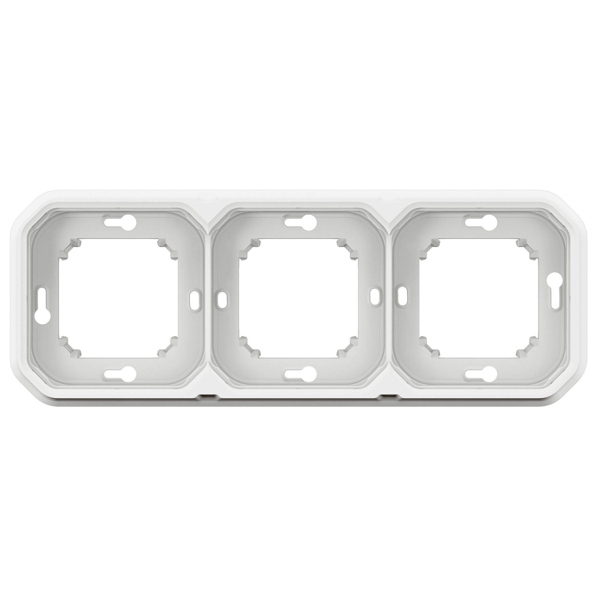 PLEXO 55 IP55 montageramme for planforsænket 6 modul hvid