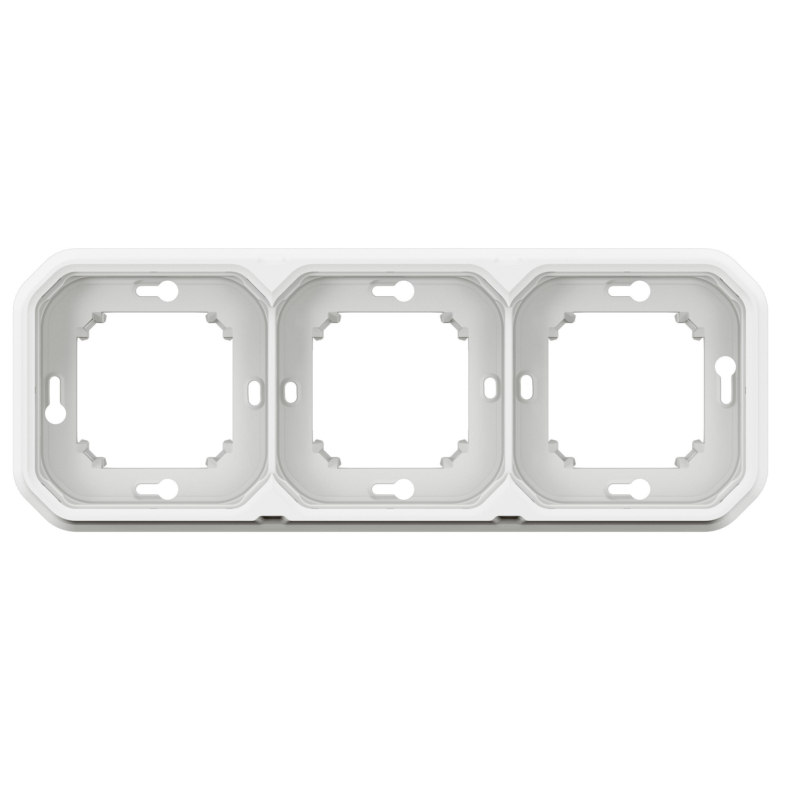 PLEXO 55 IP55 montageramme for planforsænket 6 modul hvid