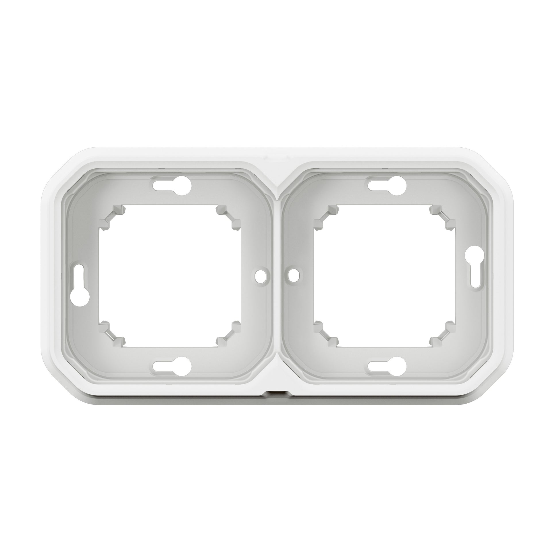 PLEXO 55 IP55 montageramme for planforsænket 4 modul hvid