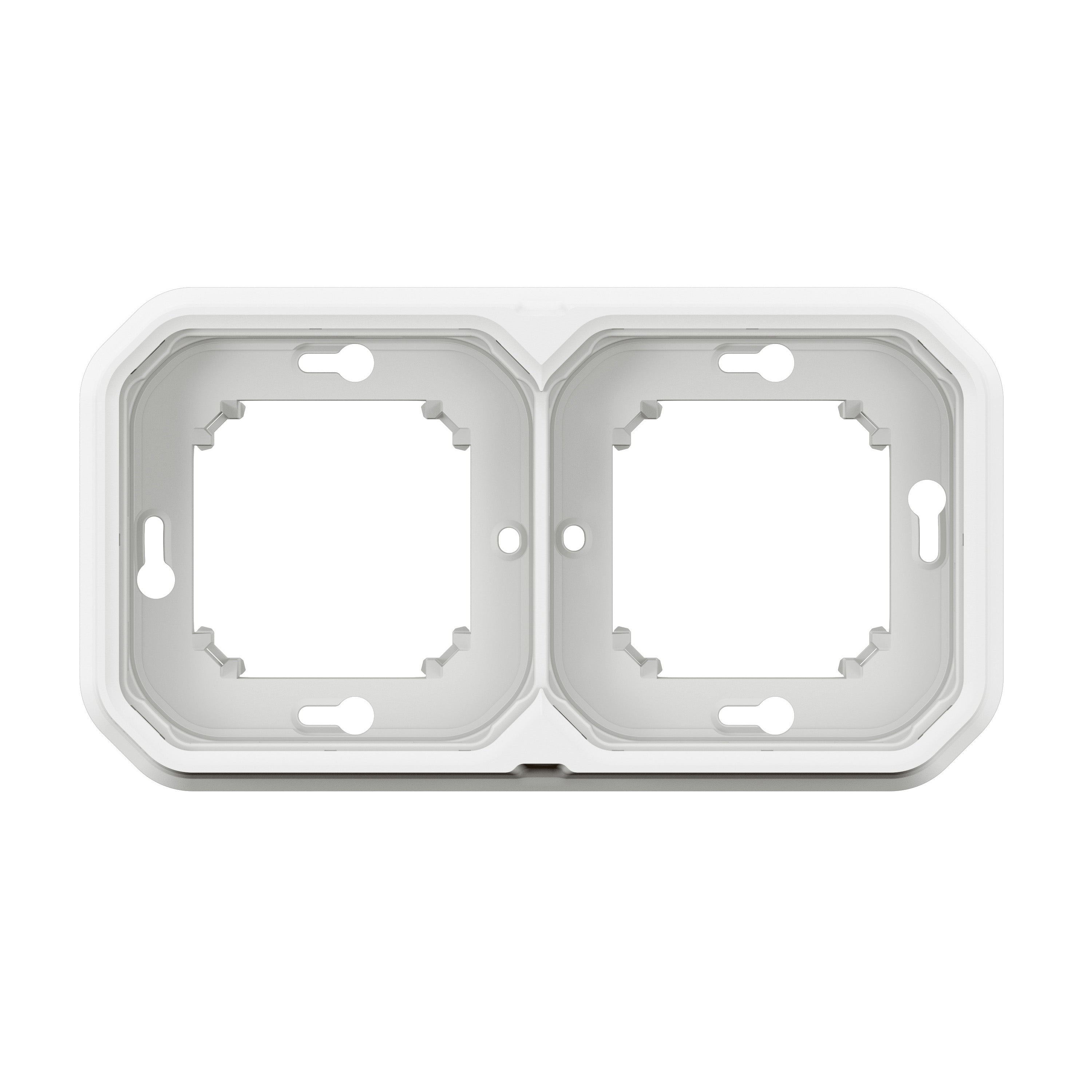 PLEXO 55 IP55 montageramme for planforsænket 4 modul hvid