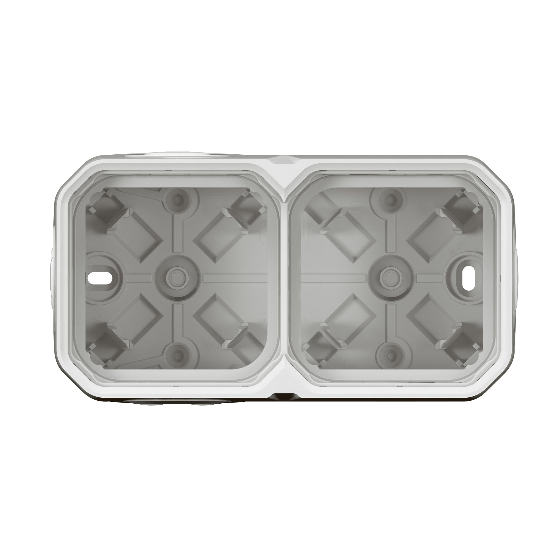 PLEXO 55 IP55 underlag 4 modul membran, hvid