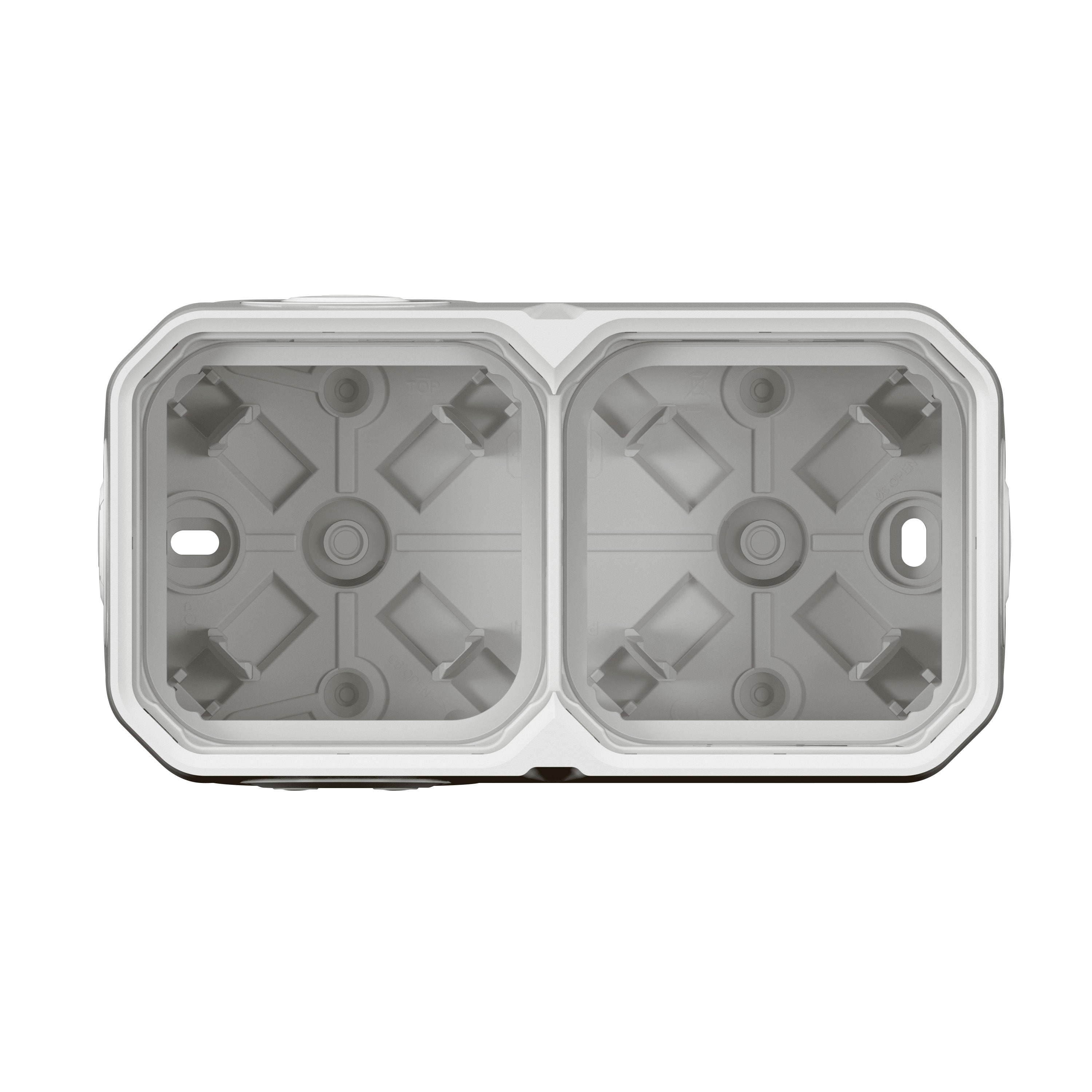 PLEXO 55 IP55 underlag 4 modul membran, hvid
