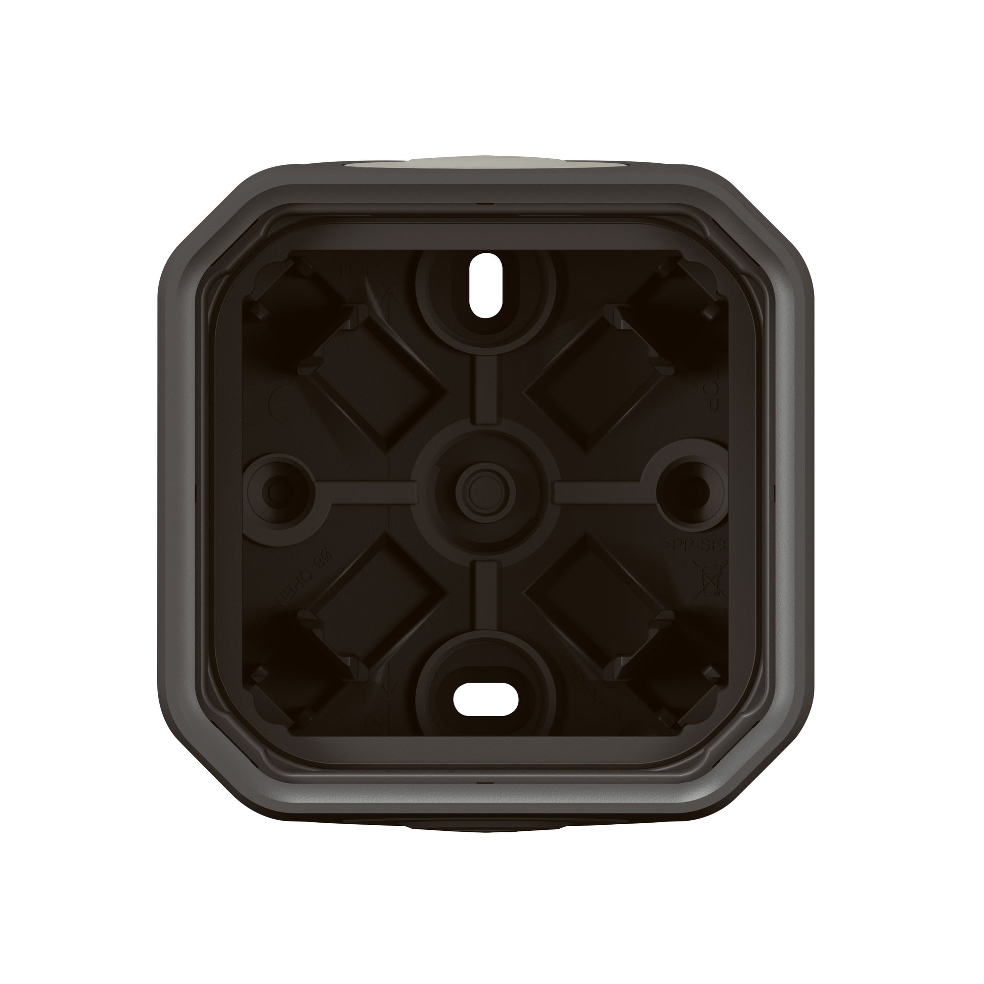 PLEXO 55 IP55 underlag 2 modul membran, antracit