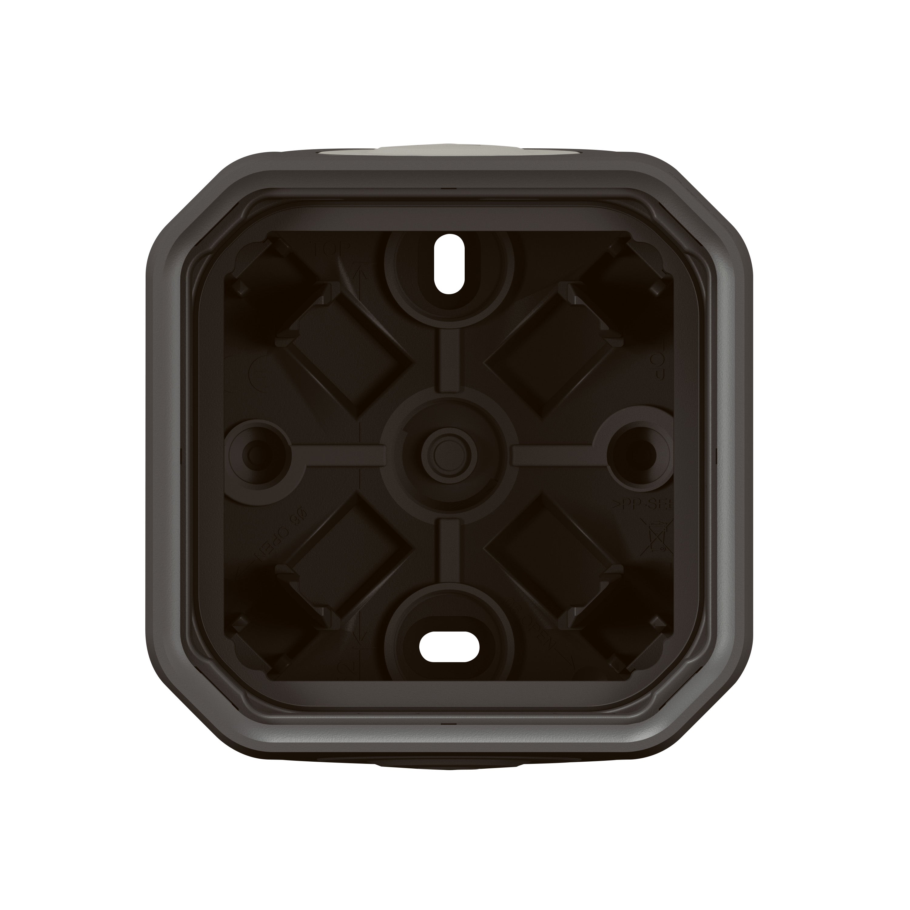 PLEXO 55 IP55 underlag 2 modul membran, antracit