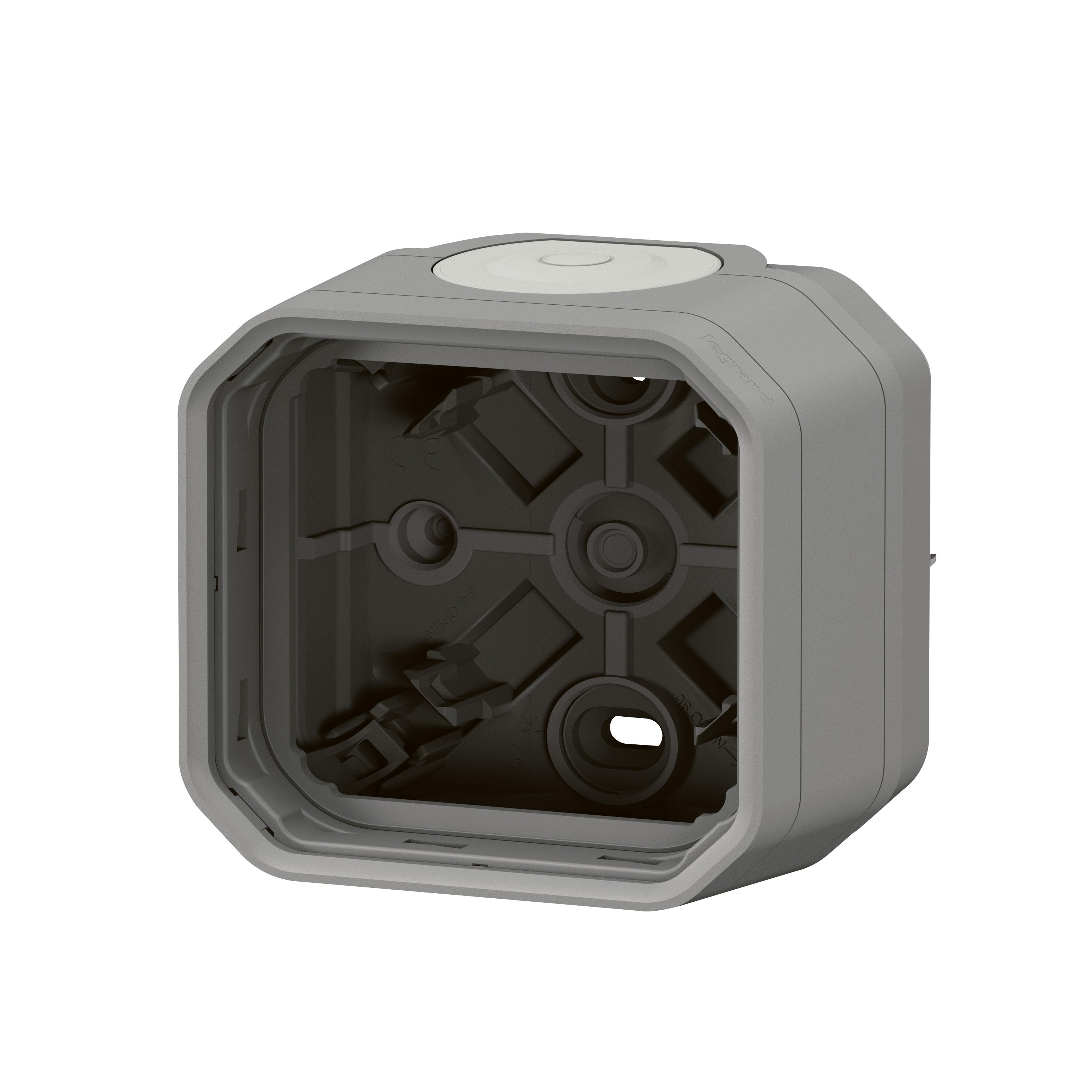 PLEXO 55 IP55 underlag 2 modul membran, grå