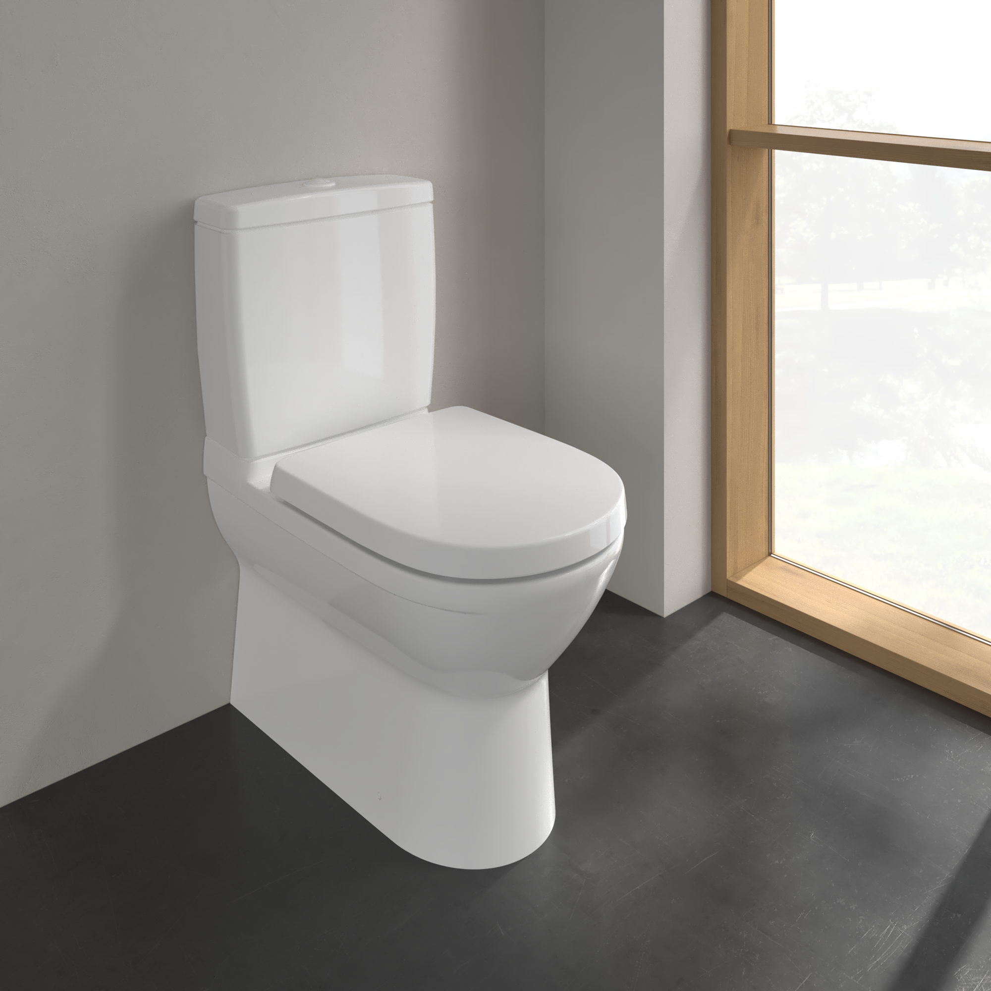 V&B 5658 O.Novo gulvskål C+ P-lås 360 x 610 mm kombinationsklos.