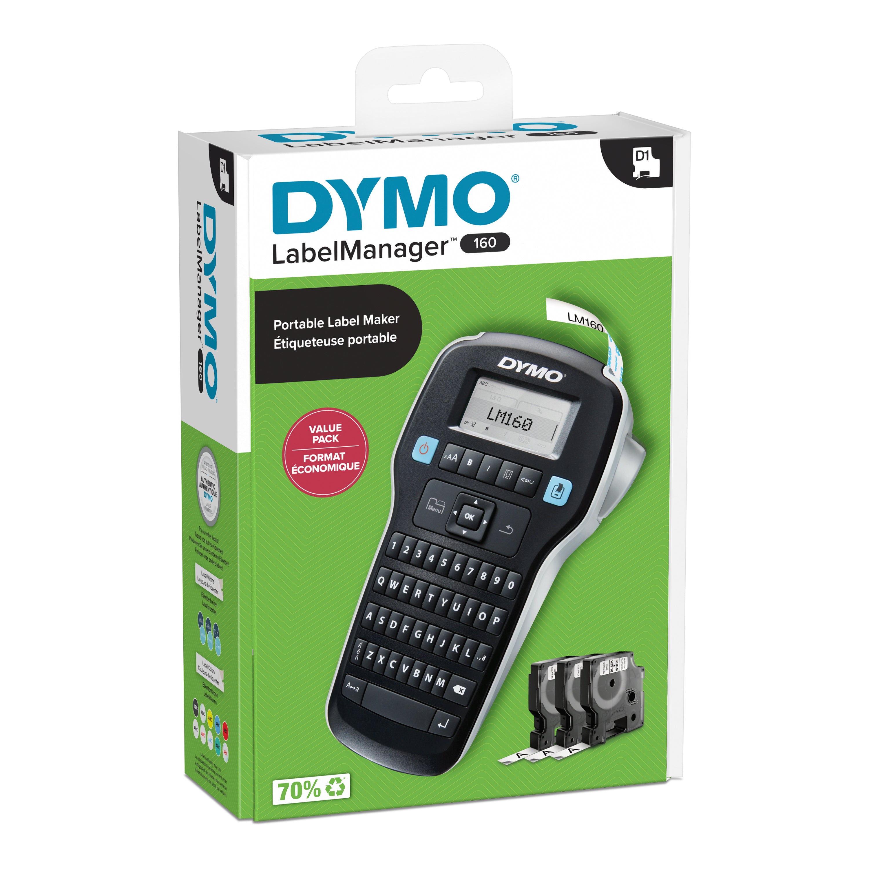 LABELMANAGER 160 KIT MED TAPE