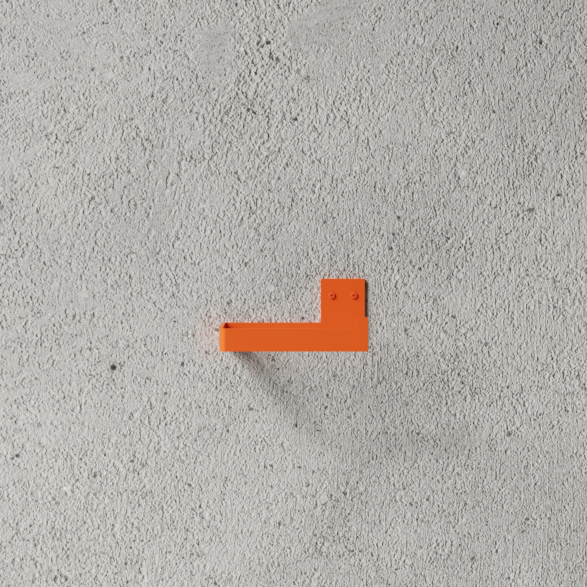 Nichba toiletrulleholder orange pulverlakeret