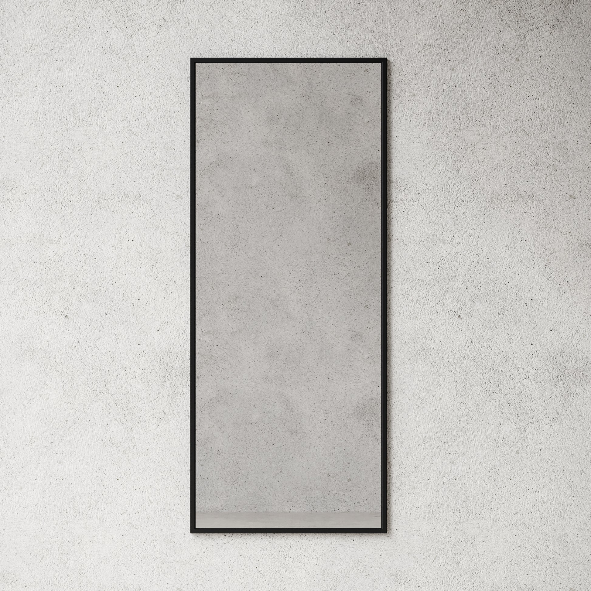 Nichba spejl 145x60cm sort pulverlaakeret