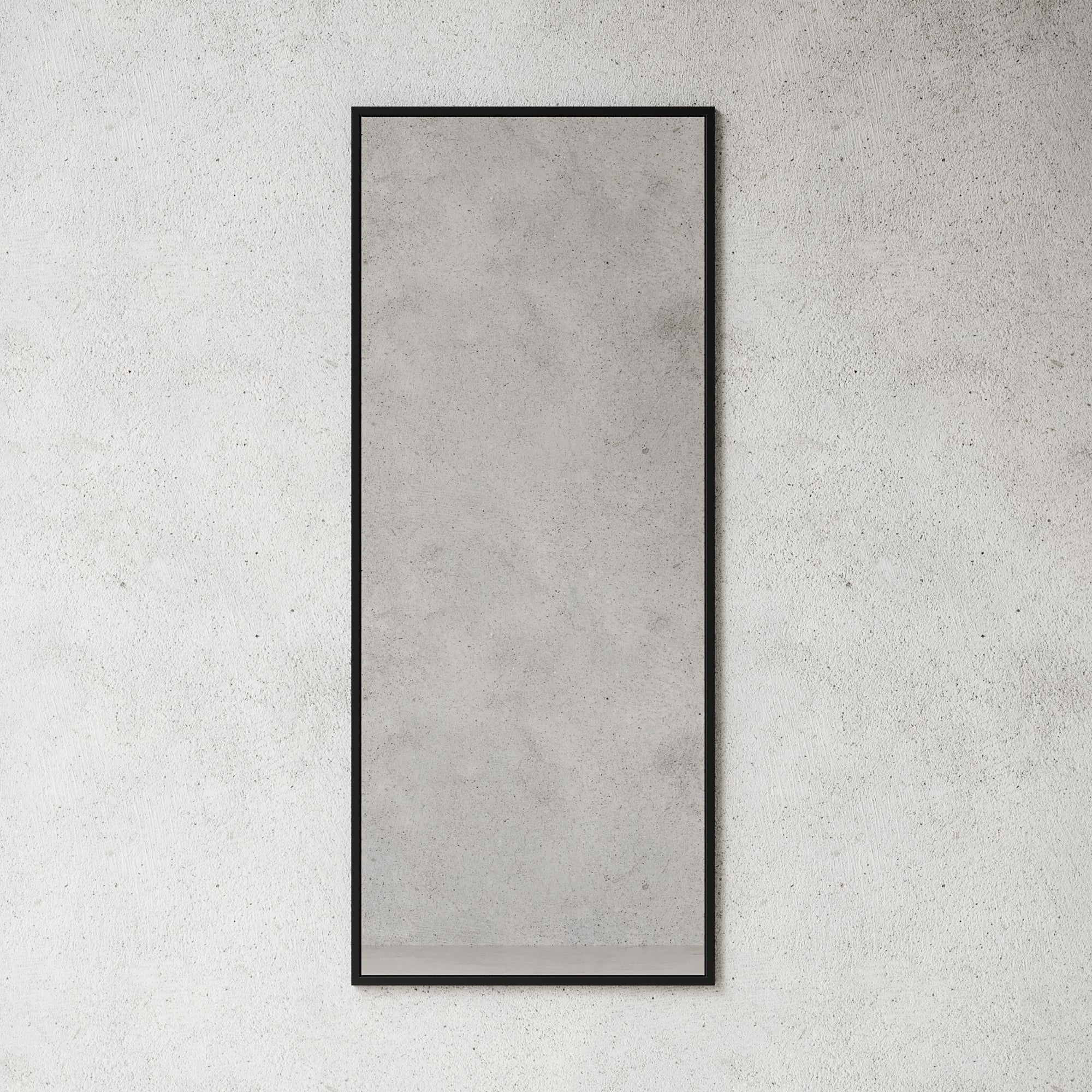 Nichba spejl 145x60cm sort pulverlaakeret