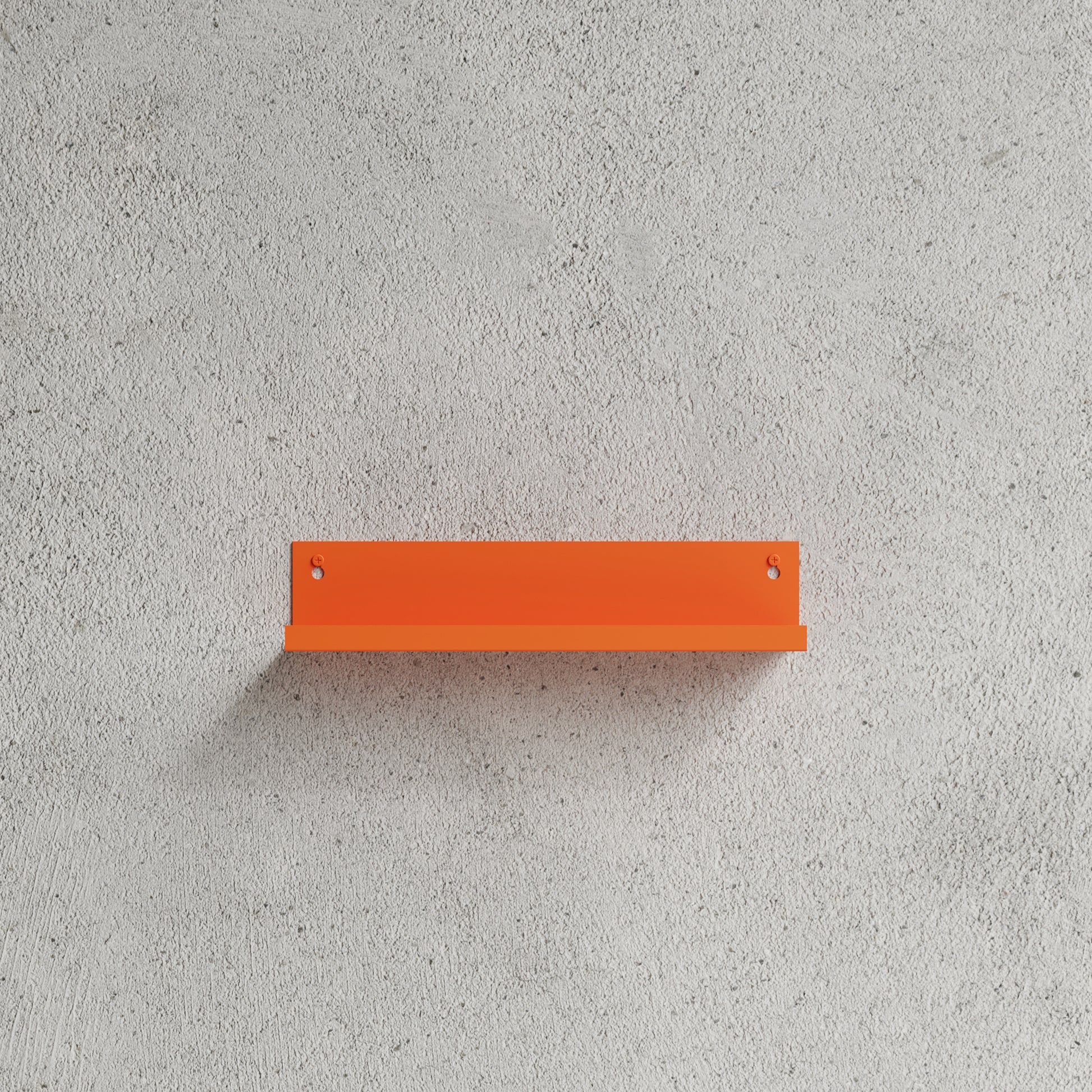 Nichba hylde l-formet 40 cm orange pulverlakeret